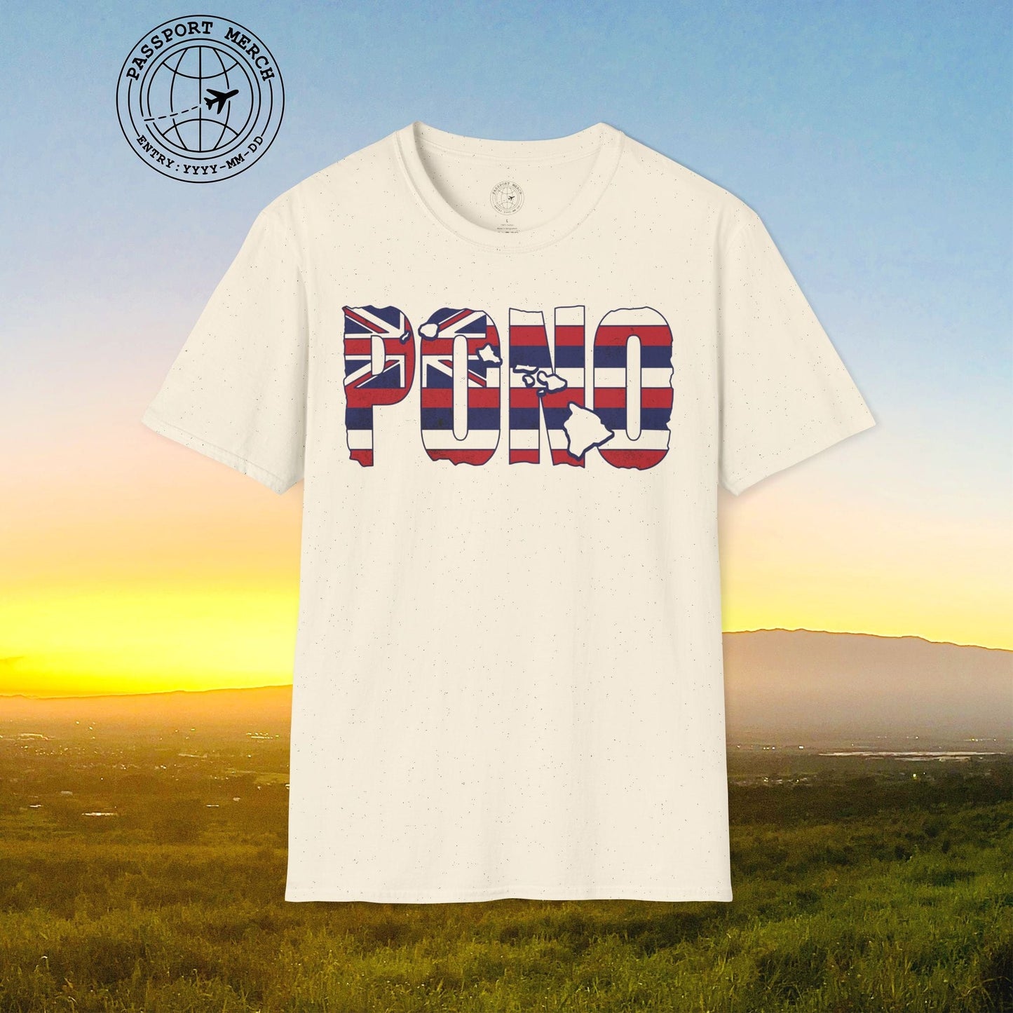 Hawaii Pono Letter Flag T-Shirt
