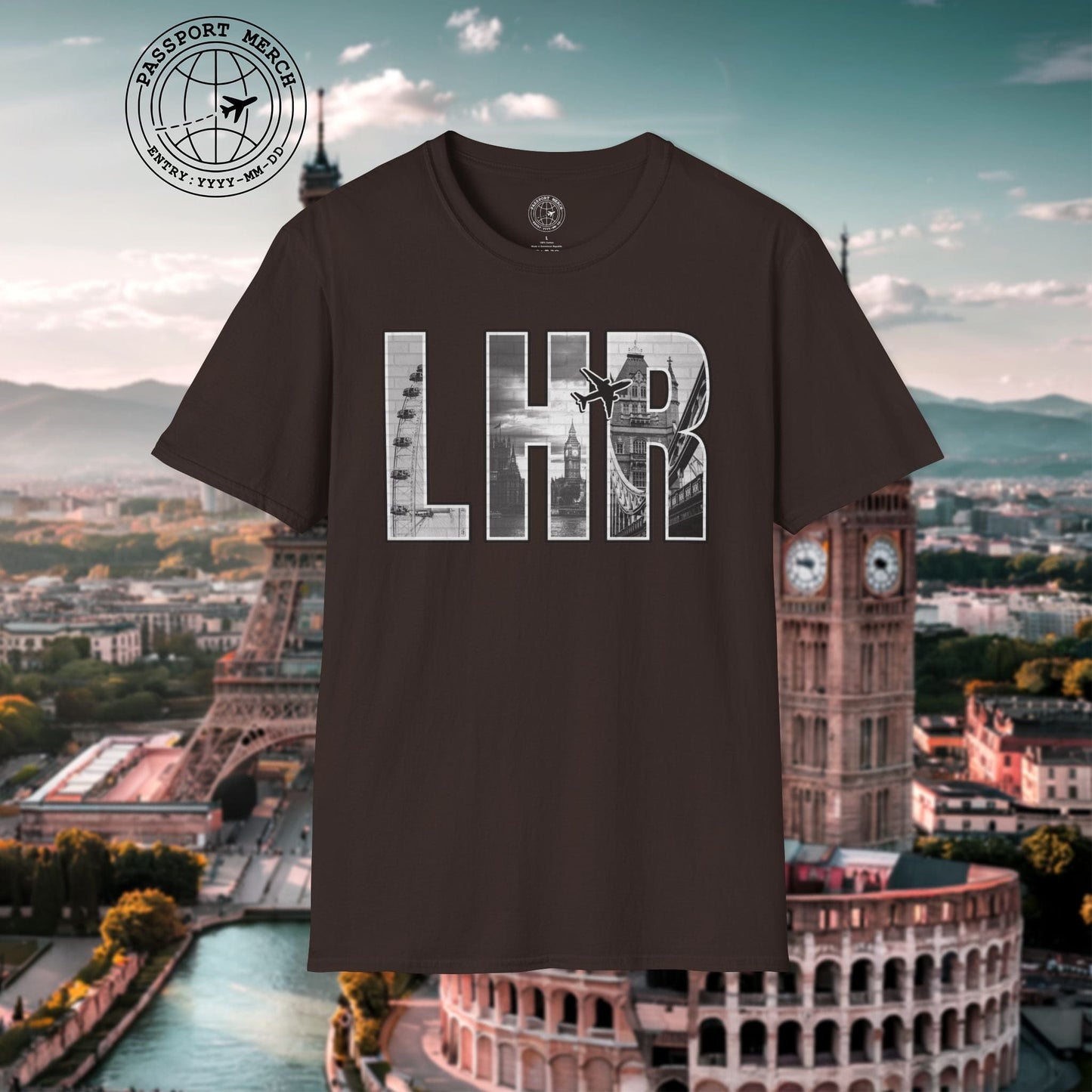 Airport Window London England UK LHR T-Shirt