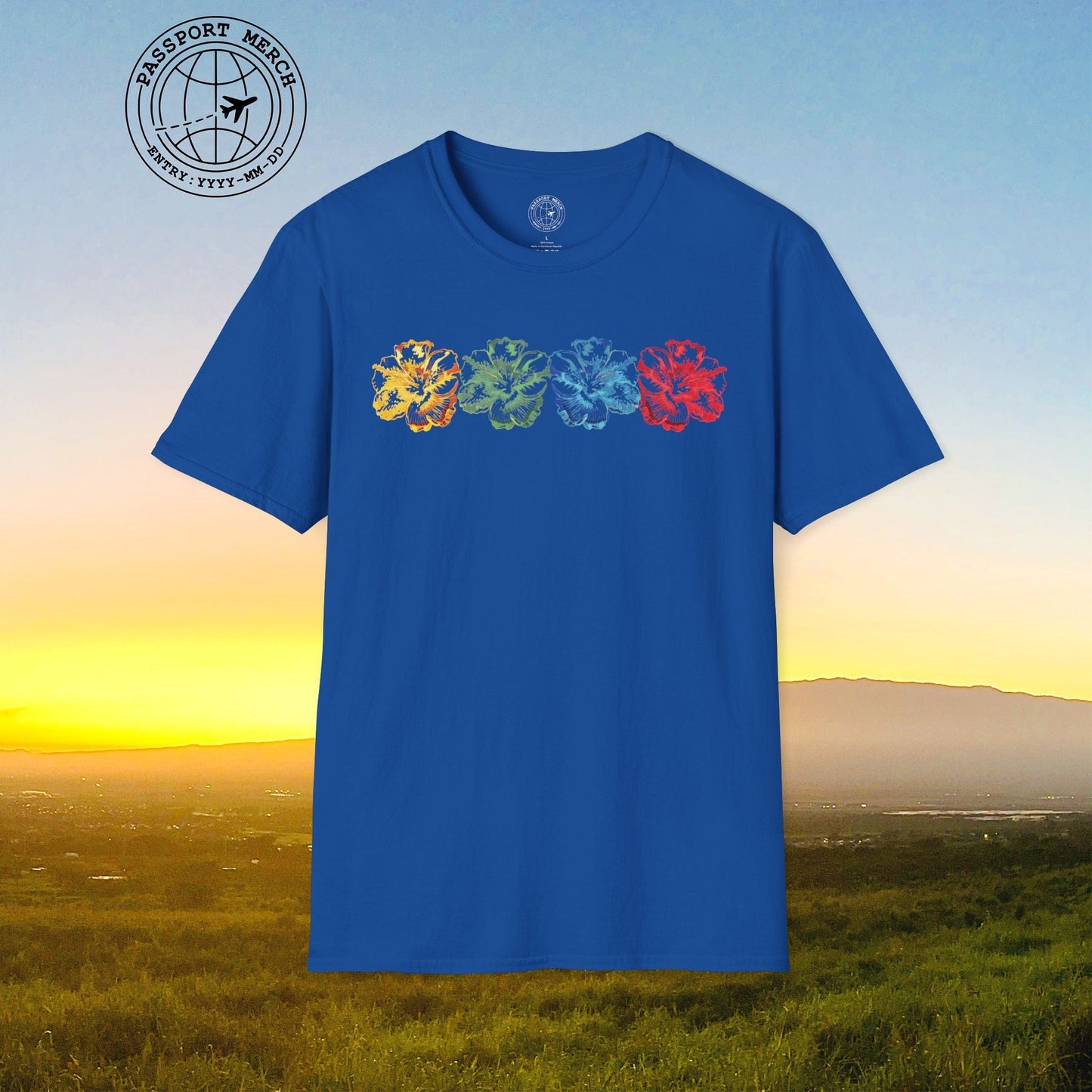 Neon Hibiscus, Hawaii T-Shirt