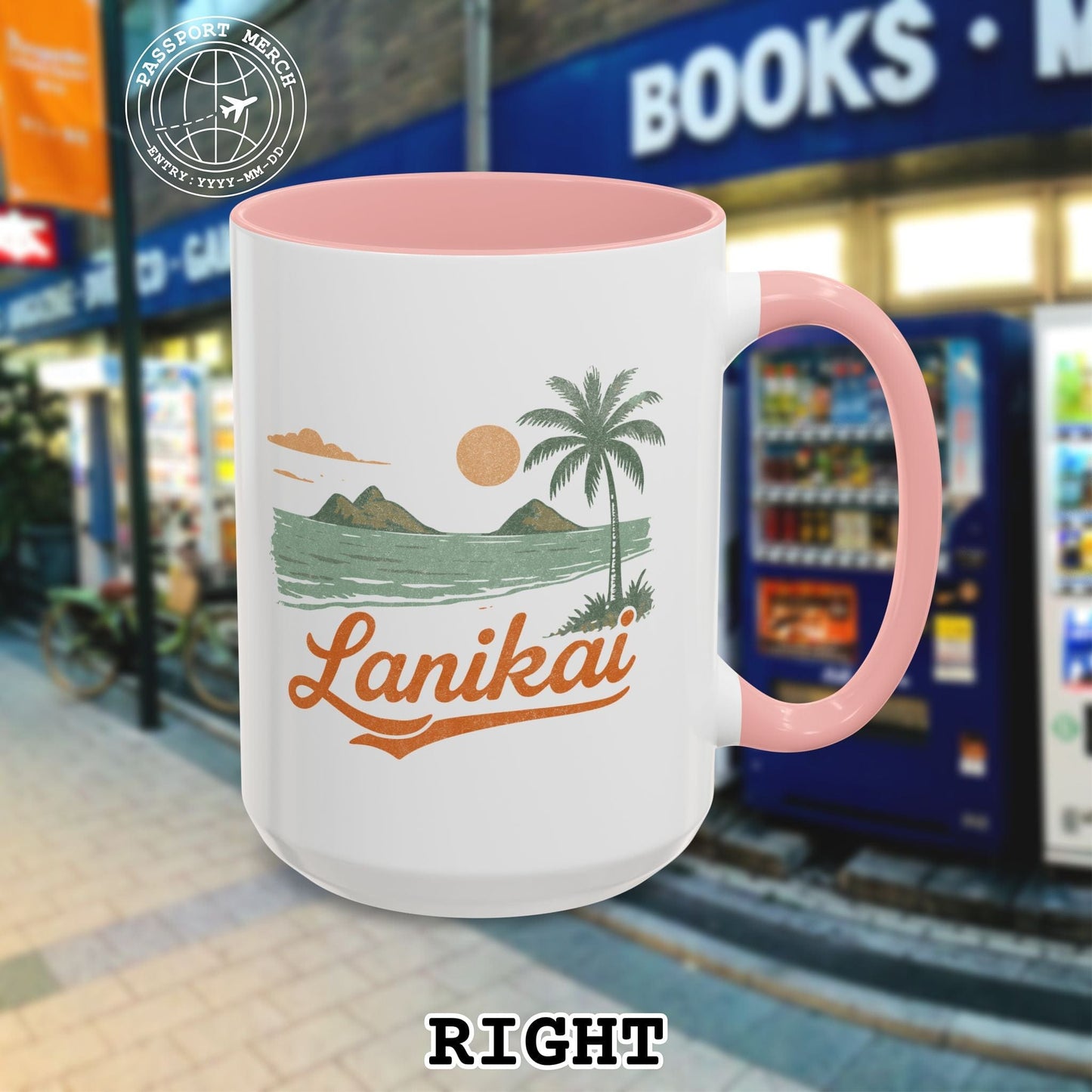 Vintage Lanikai, Oahu, Hawaii 15oz Mug