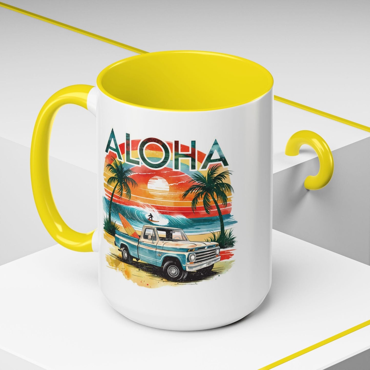 Retro Truck Hawaii Aloha 15oz Mug