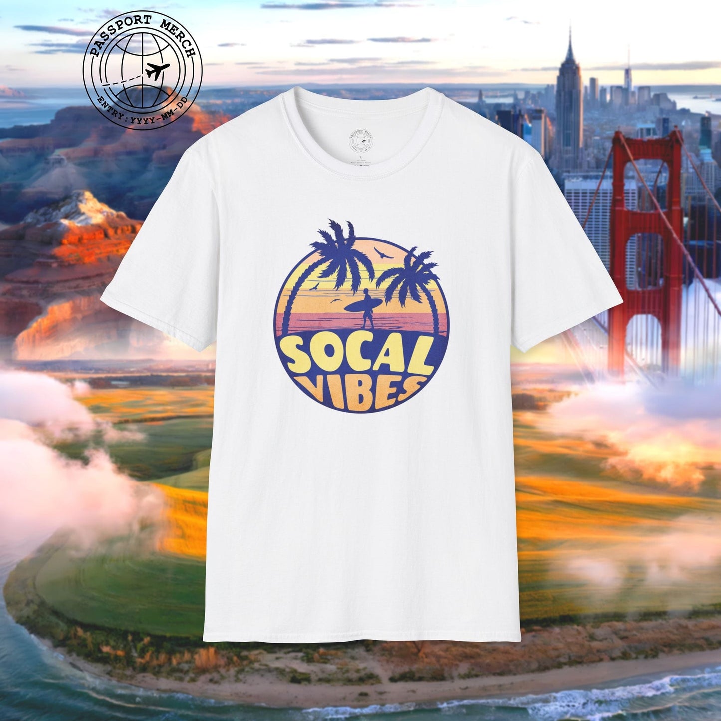 Retro SoCal Vibes, California T-Shirt