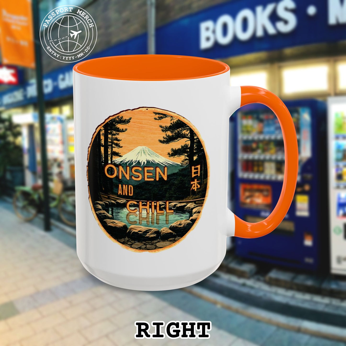 Onsen and Chill, Japan 15oz Mug