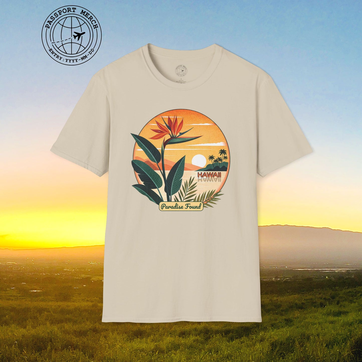 Retro (Bird of) Paradise Found, Hawaii T-Shirt