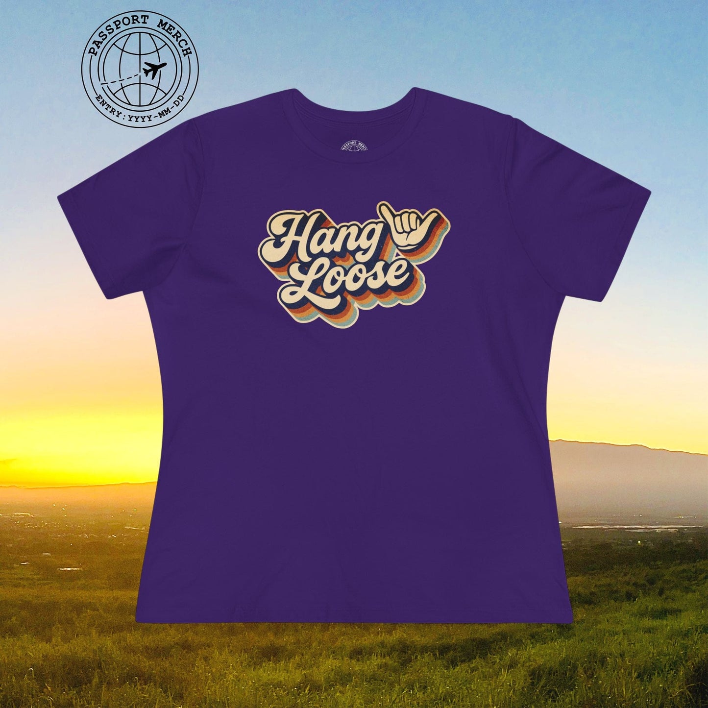 Classic 70s, Hang Loose, Hawaii, Womens Fit T-Shirt