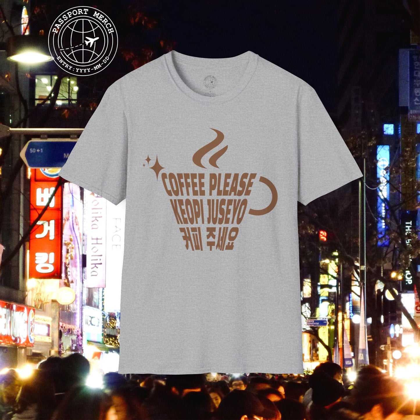 Coffee Please. Keopi Juseyo. Korea T-Shirt