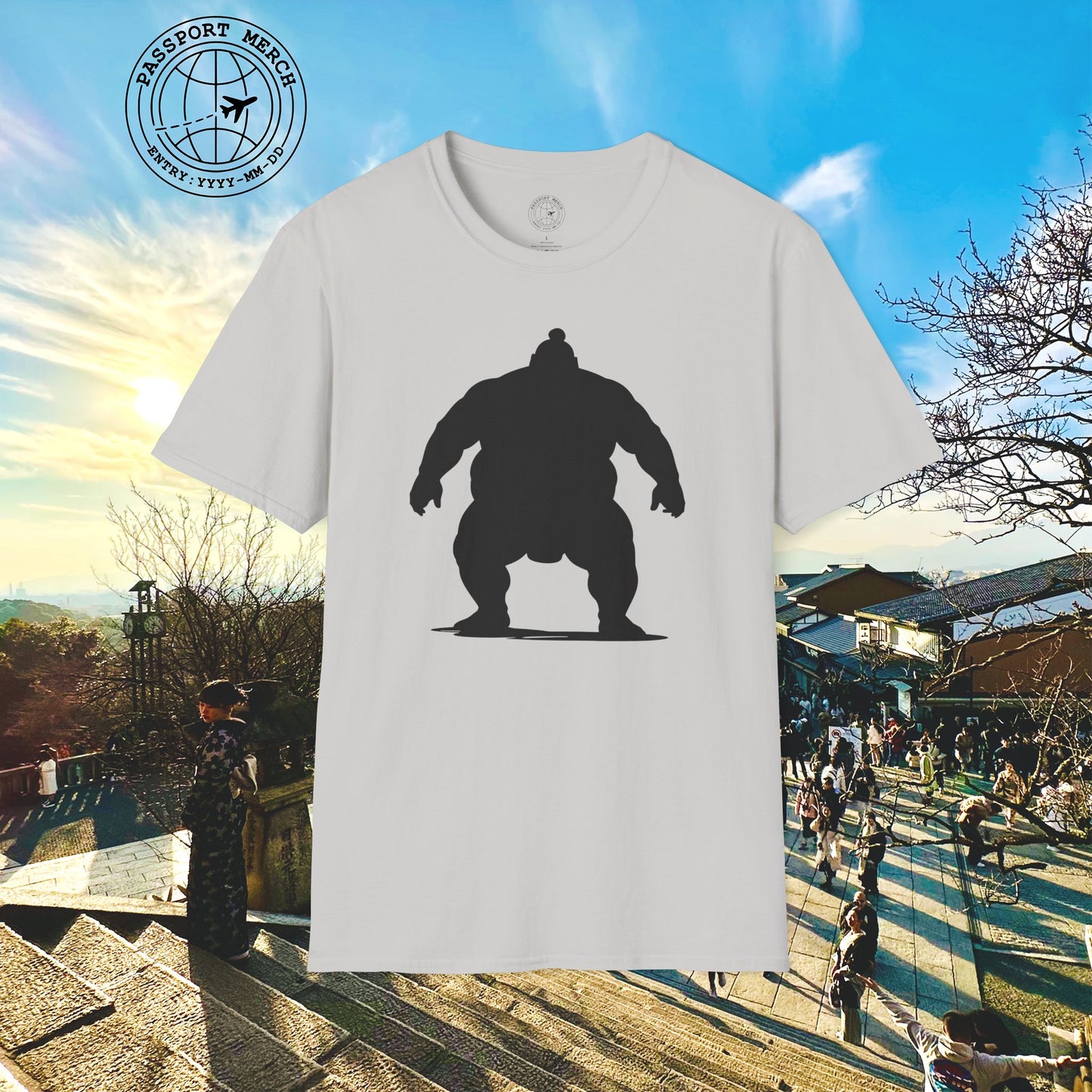 Minimalist Sumo Silhouette, Japan T-Shirt