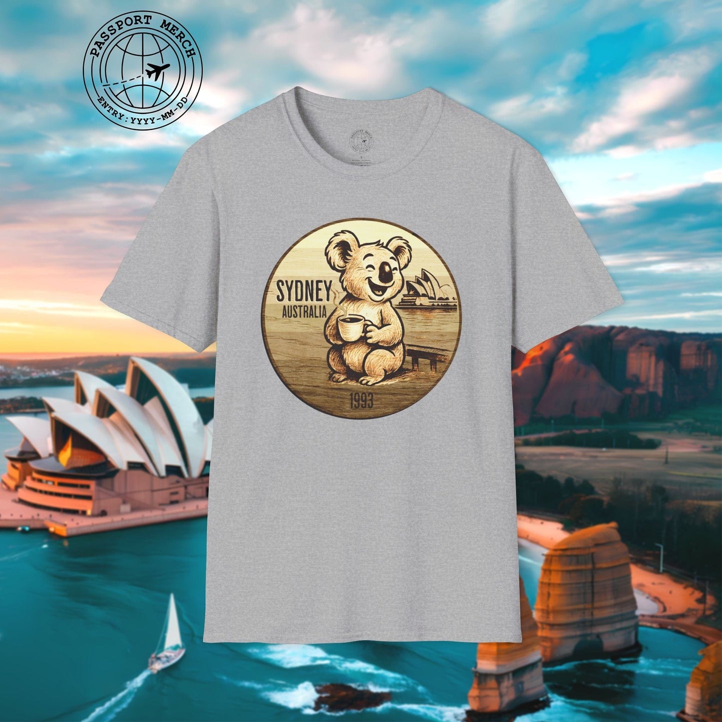 Vintage Koala & Coffee in Sydney, Australia T-Shirt