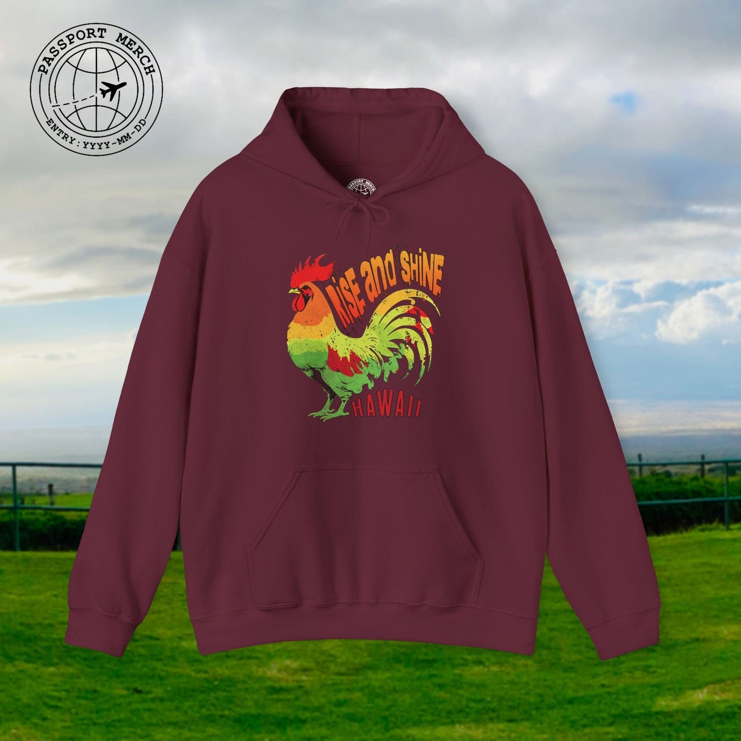 Rise and Shine Rooster, Hawaii Hoodie