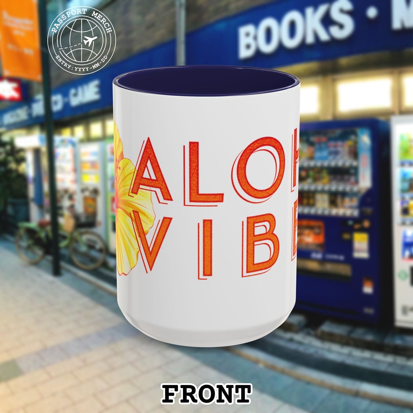 Sun-Kissed Hibiscus Aloha Vibes, Hawaii 15oz Mug