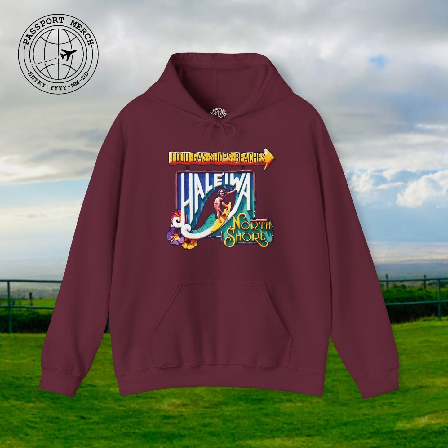 Signs of Wanderlust, Hale'iwa (South) Oahu, Hawaii Hoodie