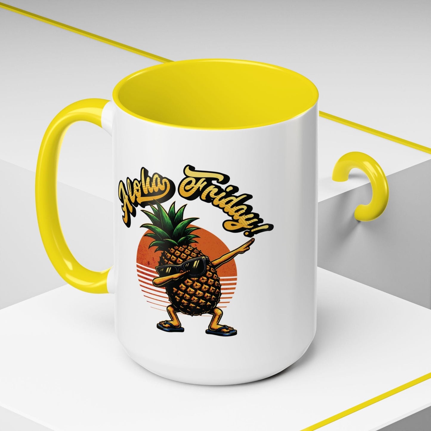 Aloha Friday Dabbing Pineapple Hawaii 15oz Mug