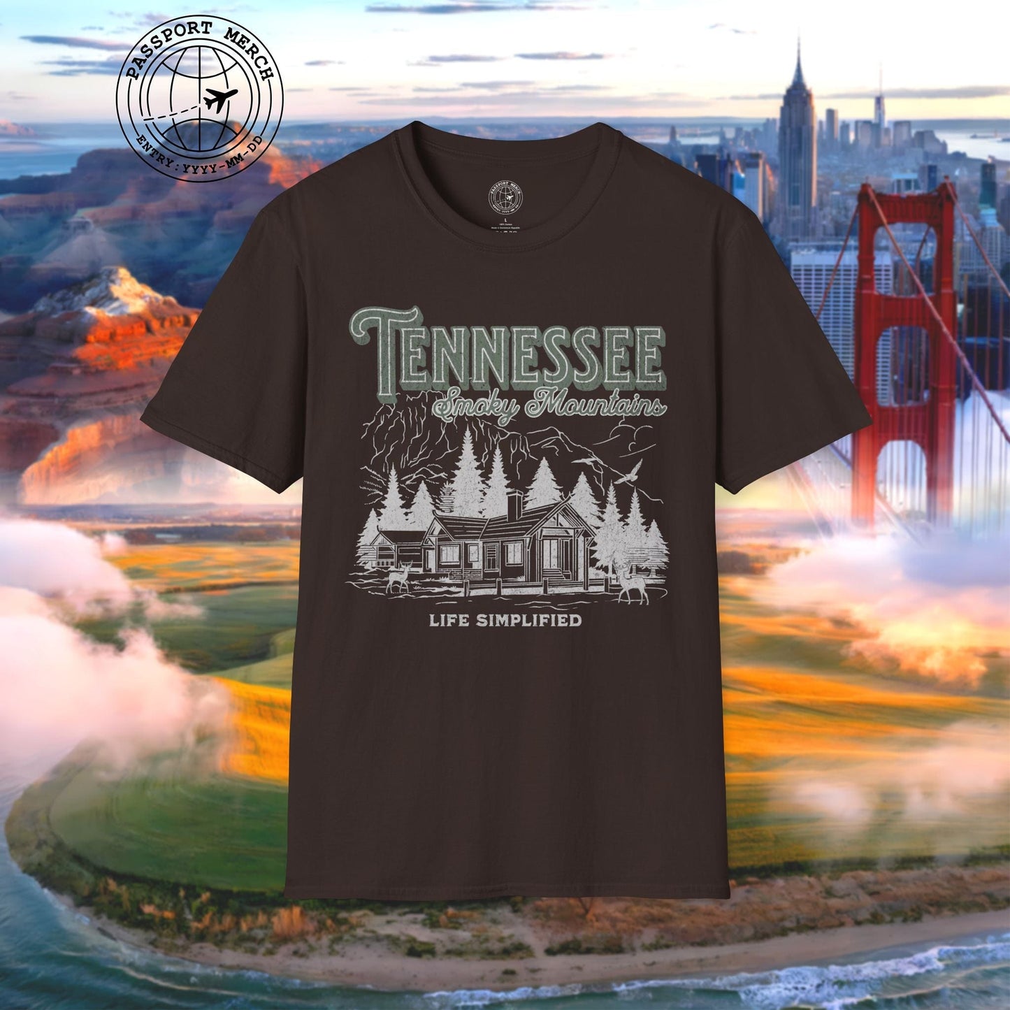 Life Simplified, Smoky Mountains Tennessee T-Shirt