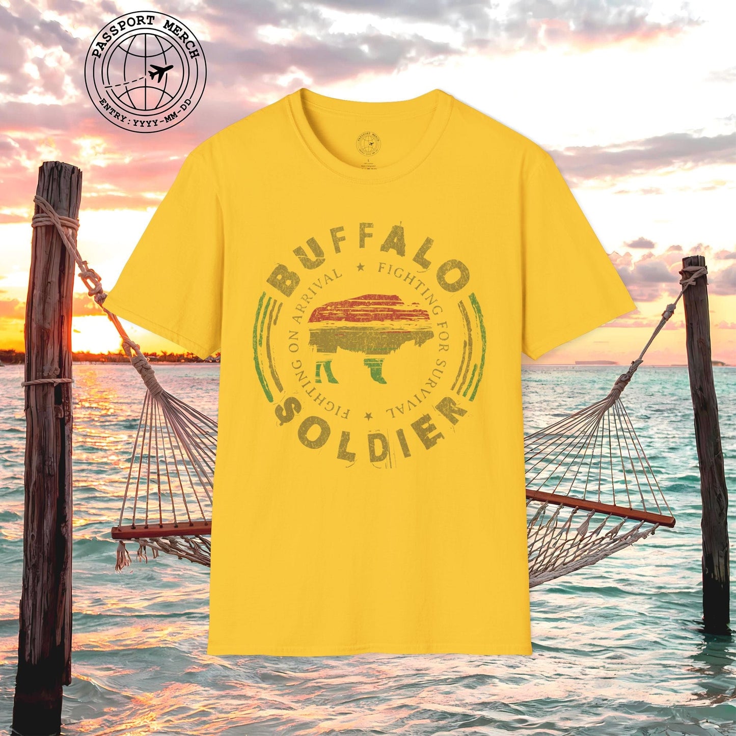 Vintage Buffalo Soldier, Jamaica T-Shirt