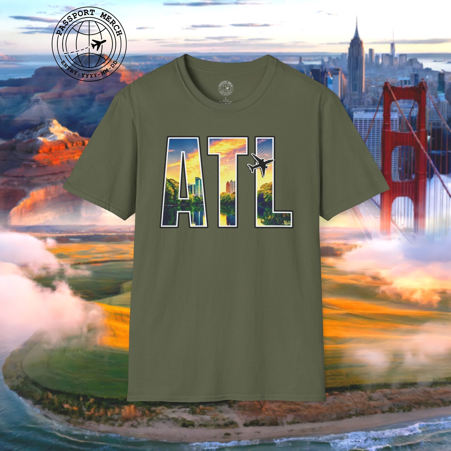 Airport Window Atlanta Georgia ATL T-Shirt
