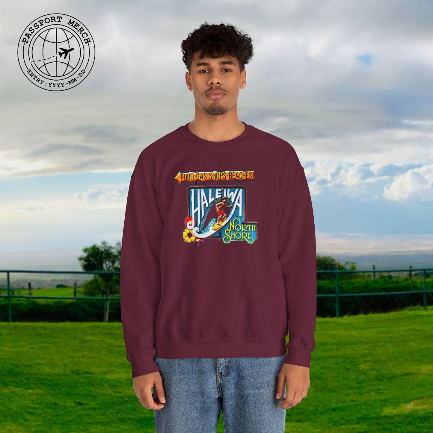 Signs of Wanderlust, Hale'iwa (North) Oahu, Hawaii Crewneck