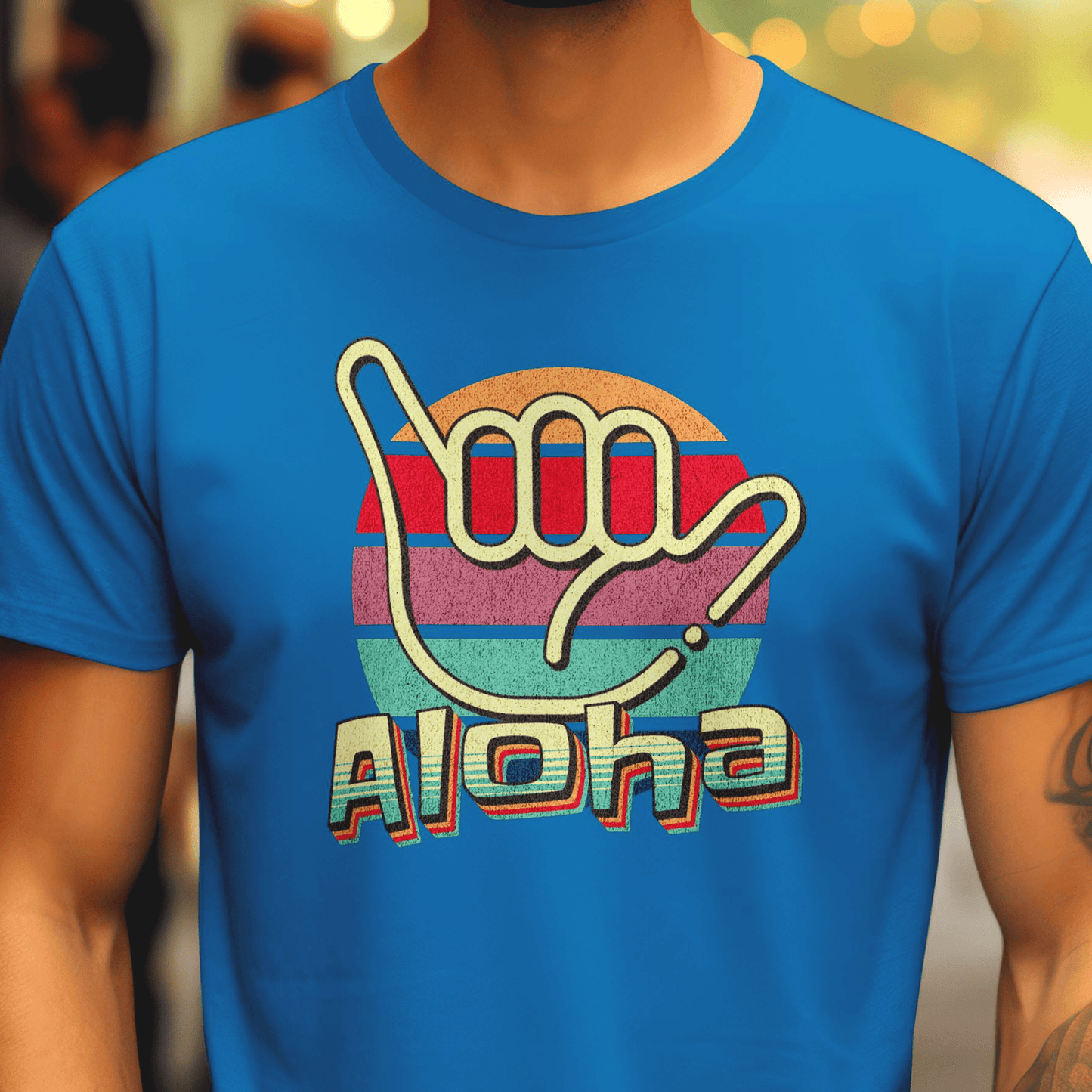 Vintage Retro Aloha Shaka, Hawaii T-Shirt