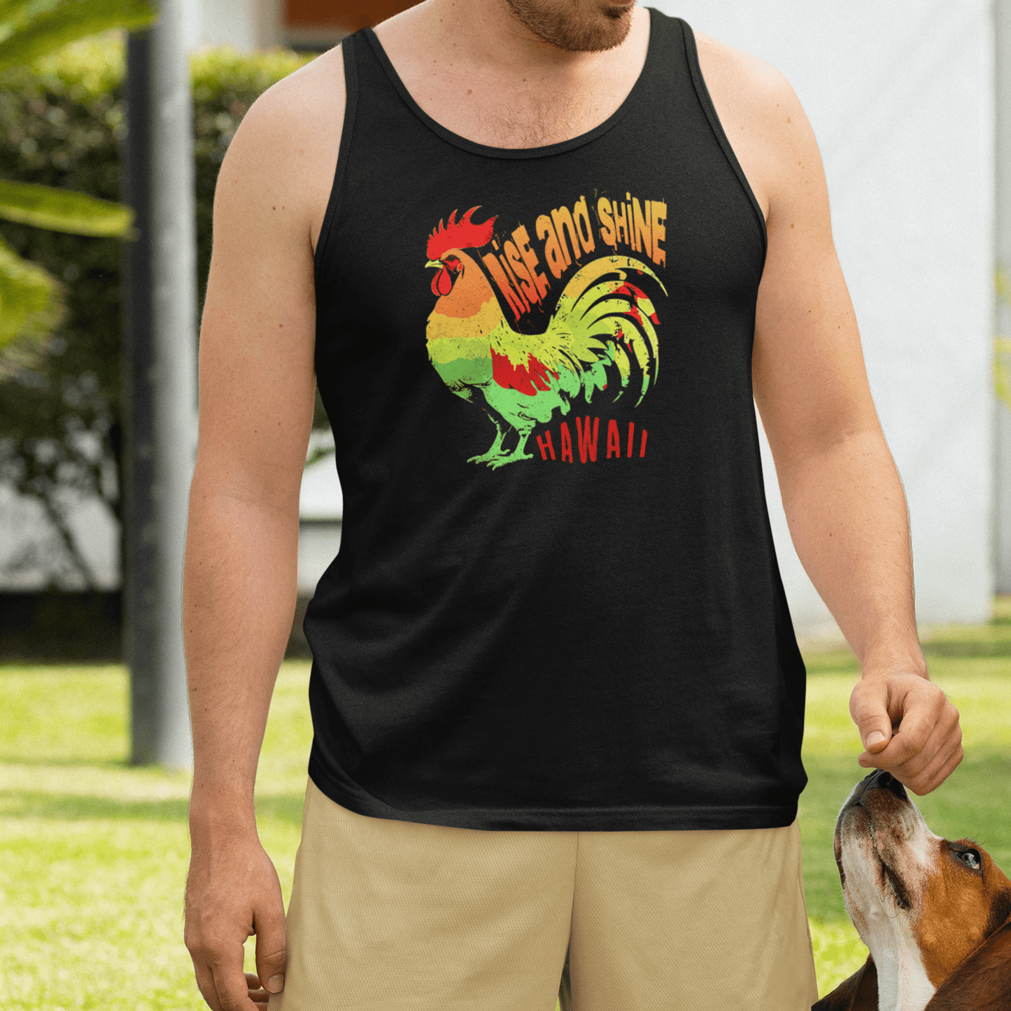 Rise and Shine Rooster, Hawaii Tank Top