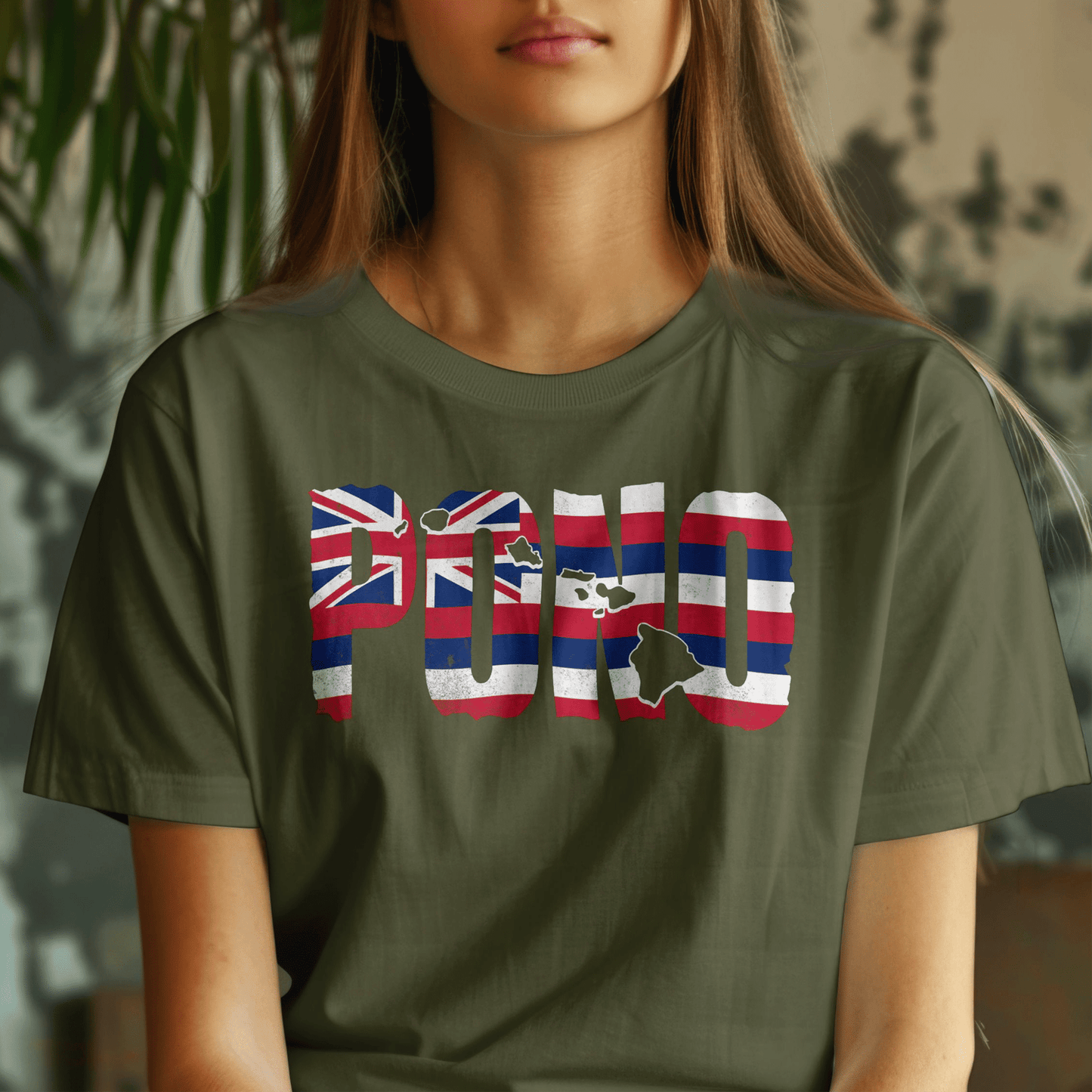 Hawaii Pono Letter Flag T-Shirt