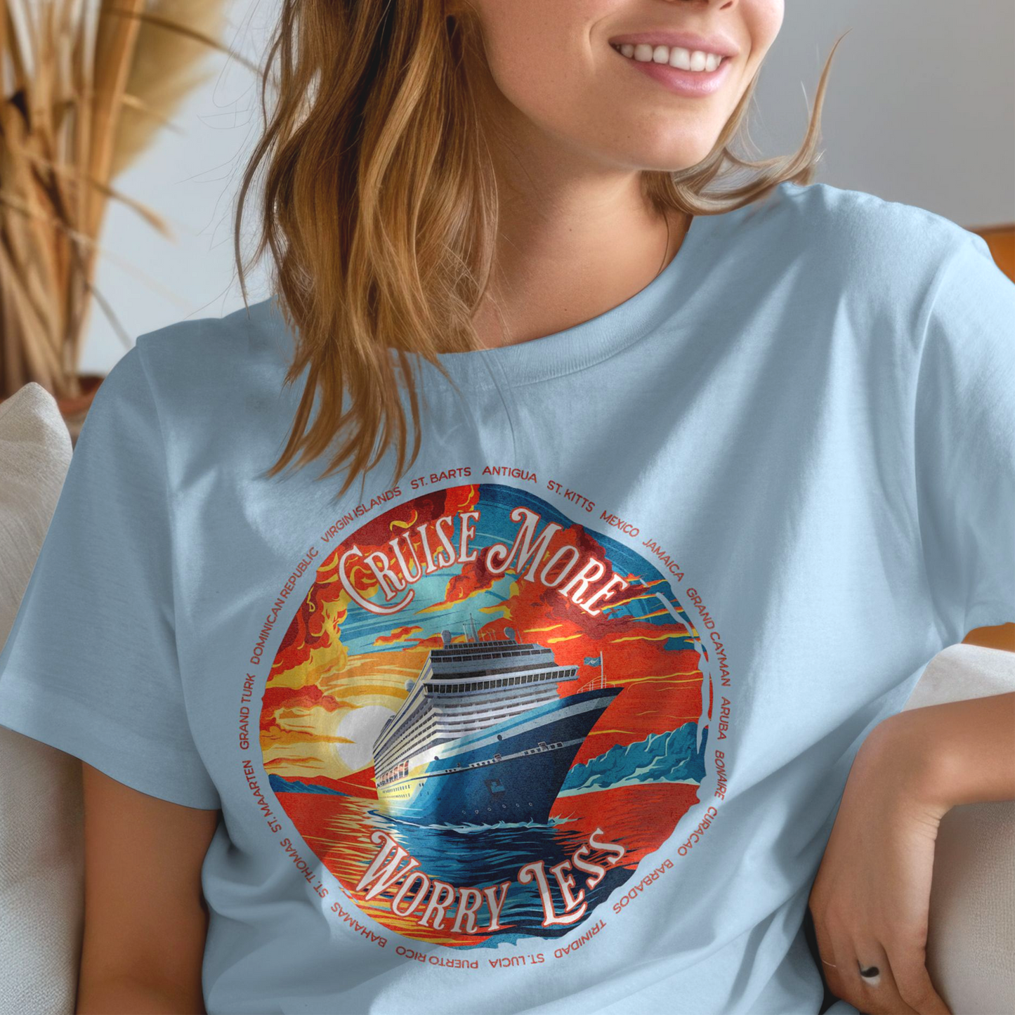Cruise More Worry Less Caribbean T-Shirt