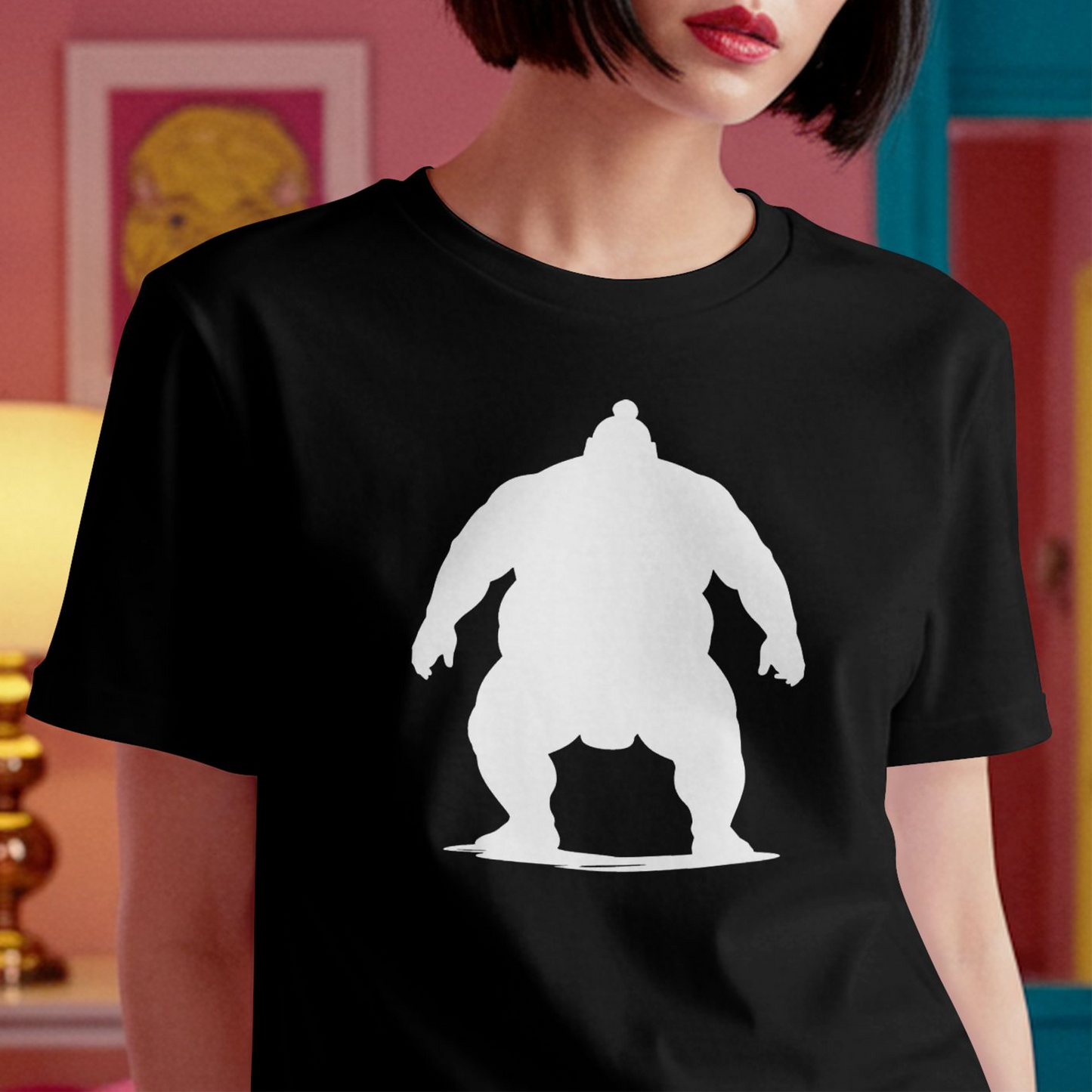 Minimalist Sumo Silhouette, Japan T-Shirt