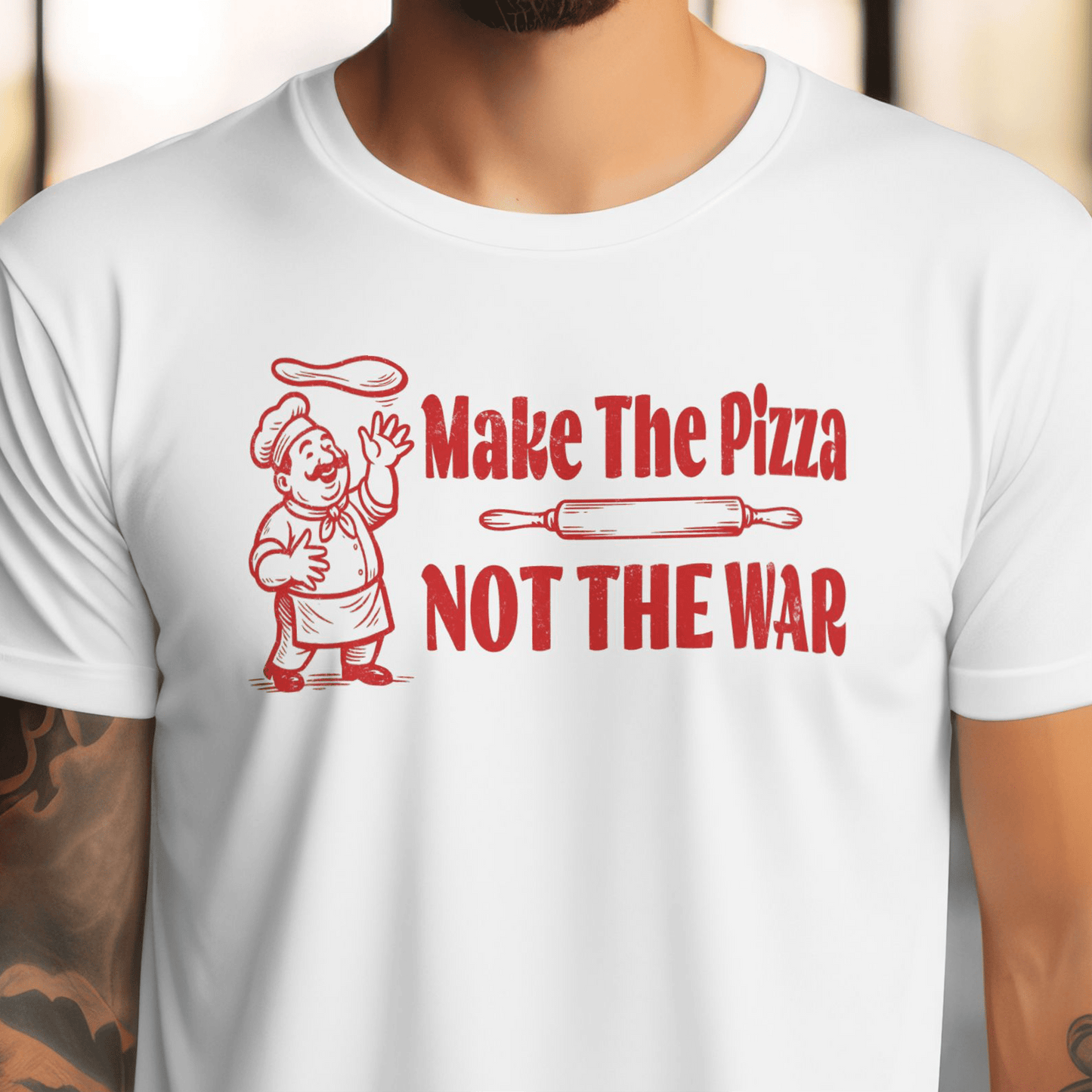Make the Pizza, Not the War, Italy T-Shirt