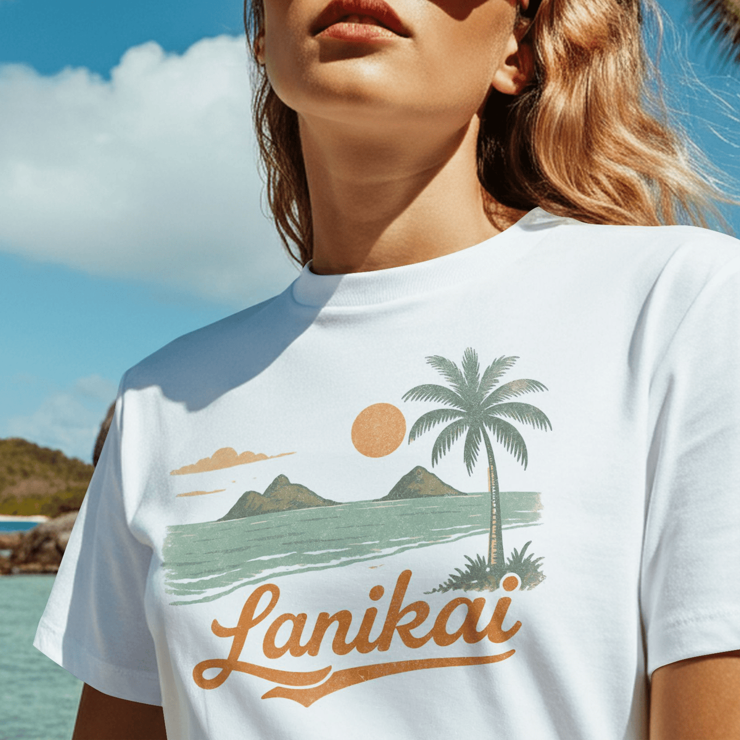Vintage Lanikai, Oahu, Hawaii T-Shirt