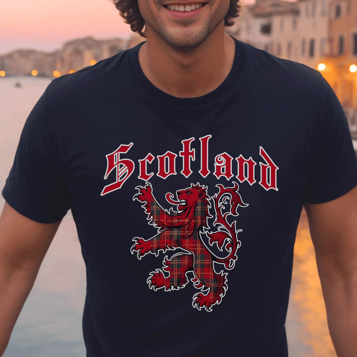 Tartan Lion Rampant, Scotland, UK T-Shirt
