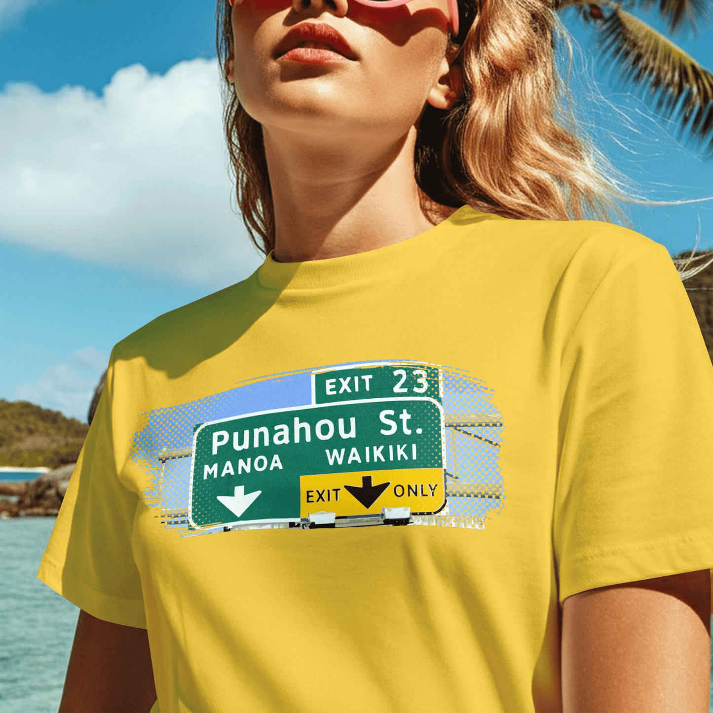 Signs of Wanderlust, Waikiki, Exit Only, Hawaii T-Shirt