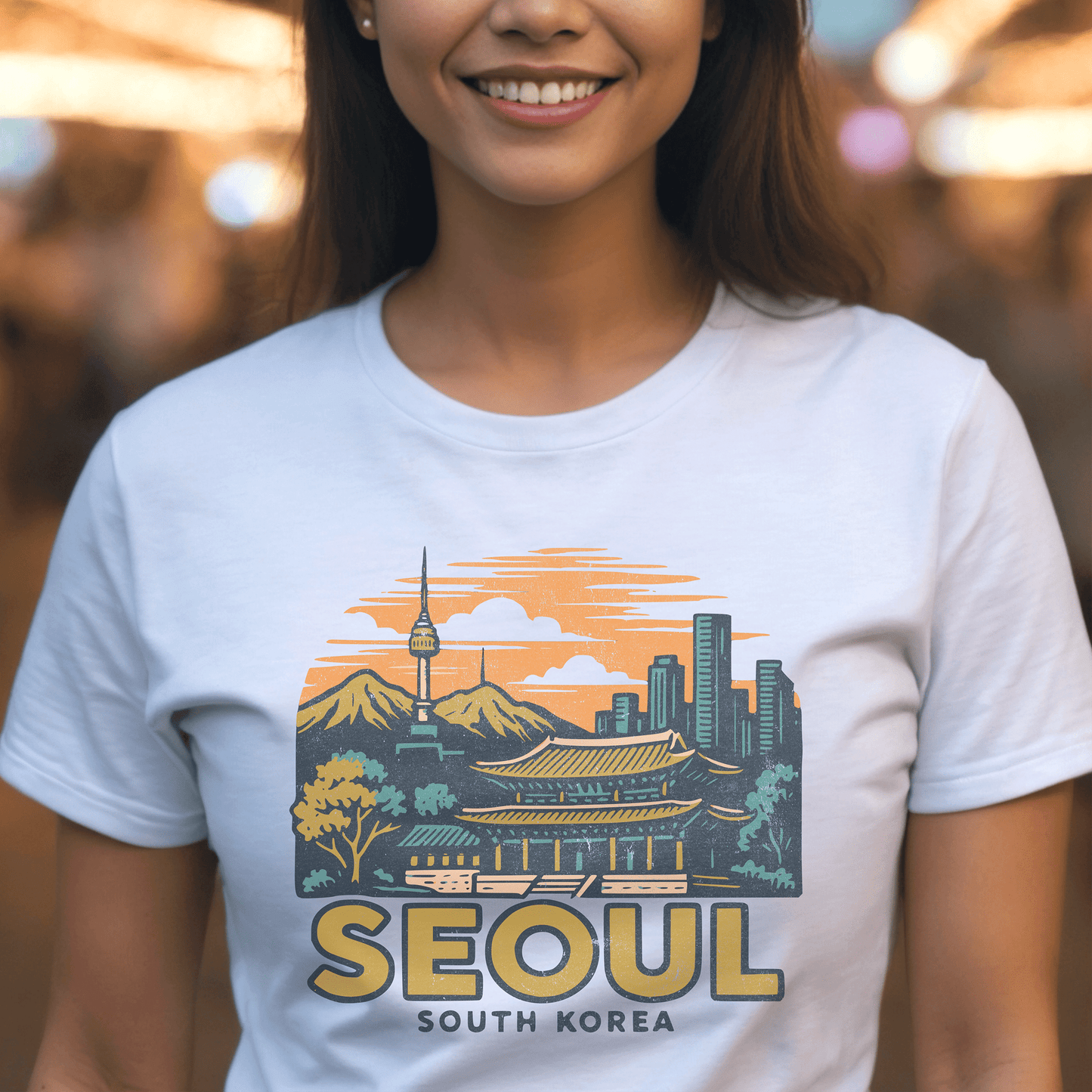 Seoul, South Korea - 80's Vintage T-Shirt
