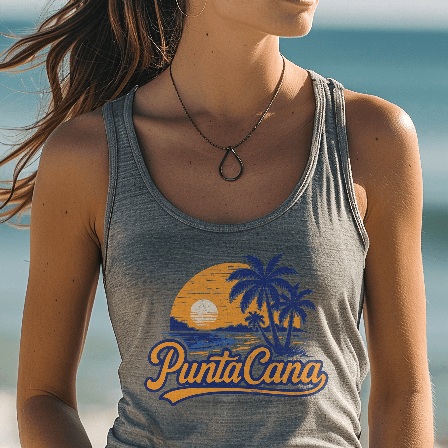 Punta Cana, Dominican Republic - 80's Vintage Tank Top