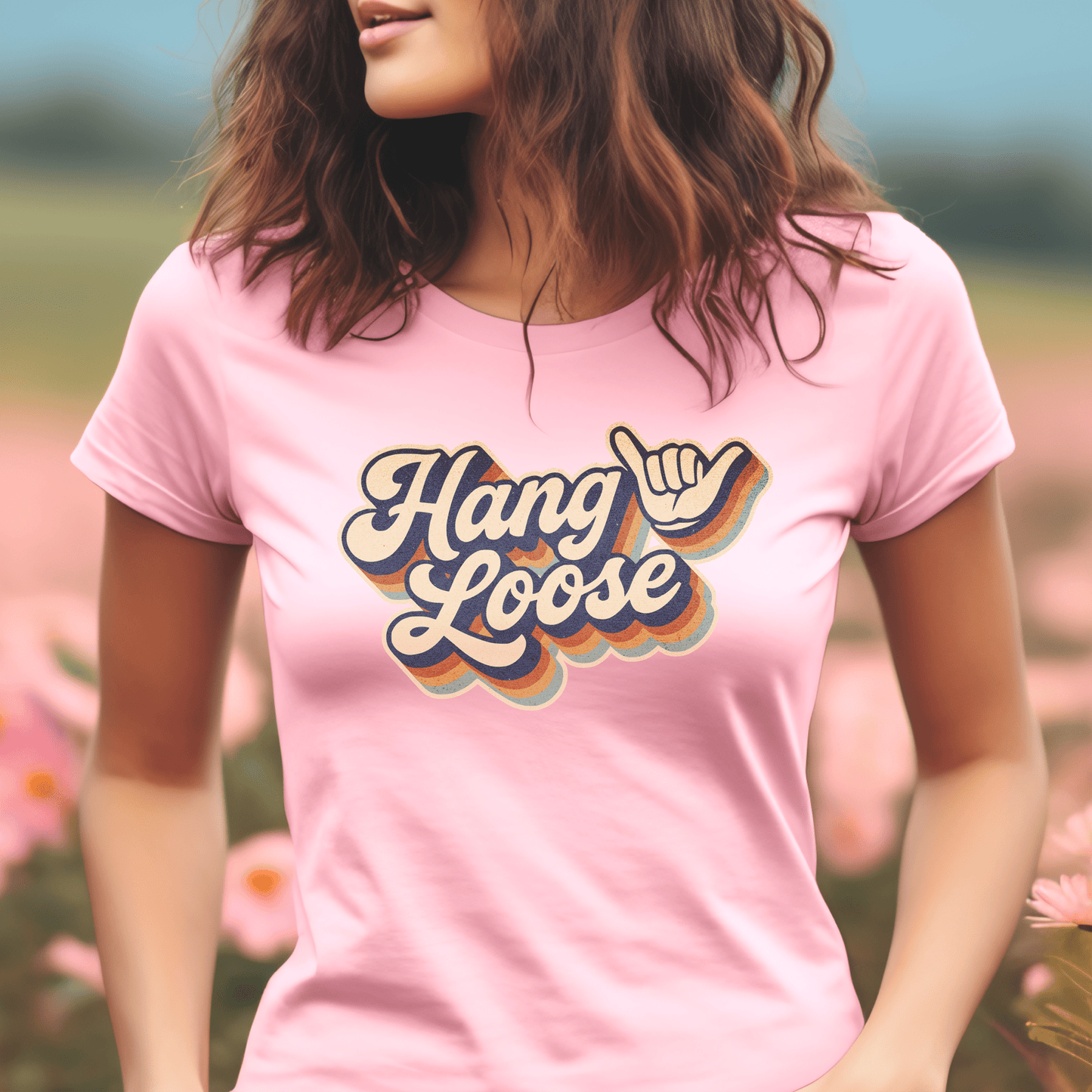 Classic 70s, Hang Loose, Hawaii, Womens Fit T-Shirt