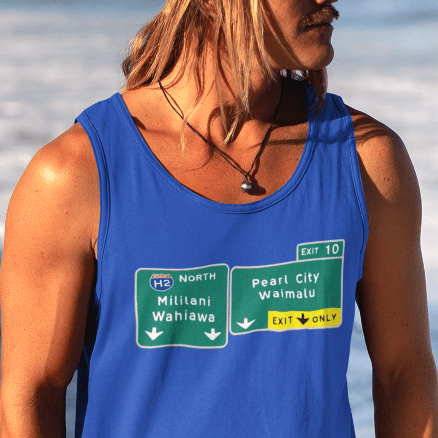 Signs of Wanderlust, Pearl City/Waimalu Exit 10, Hawaii Tank Top