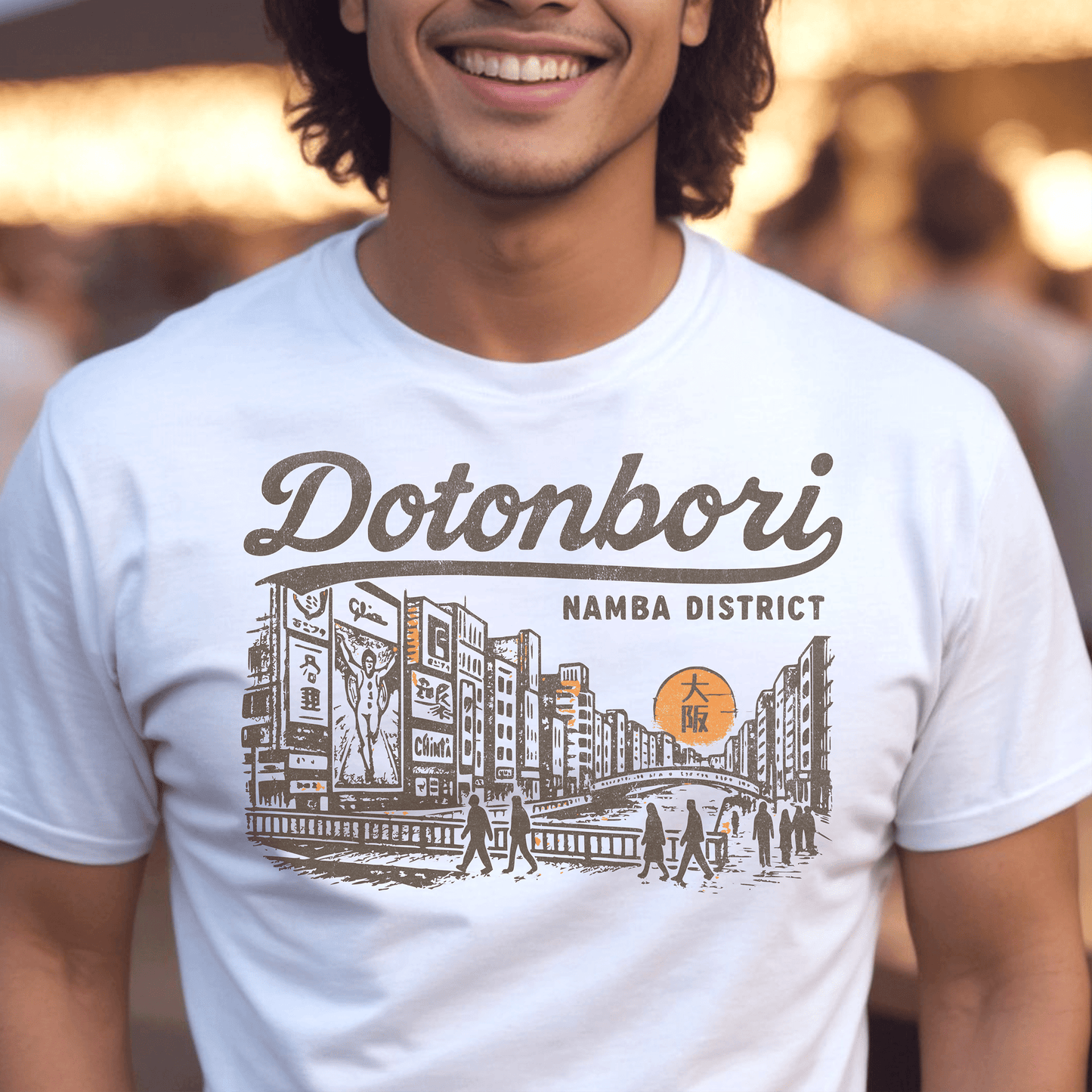 Dotonbori Osaka Japan (Vintage Urban) T-Shirt