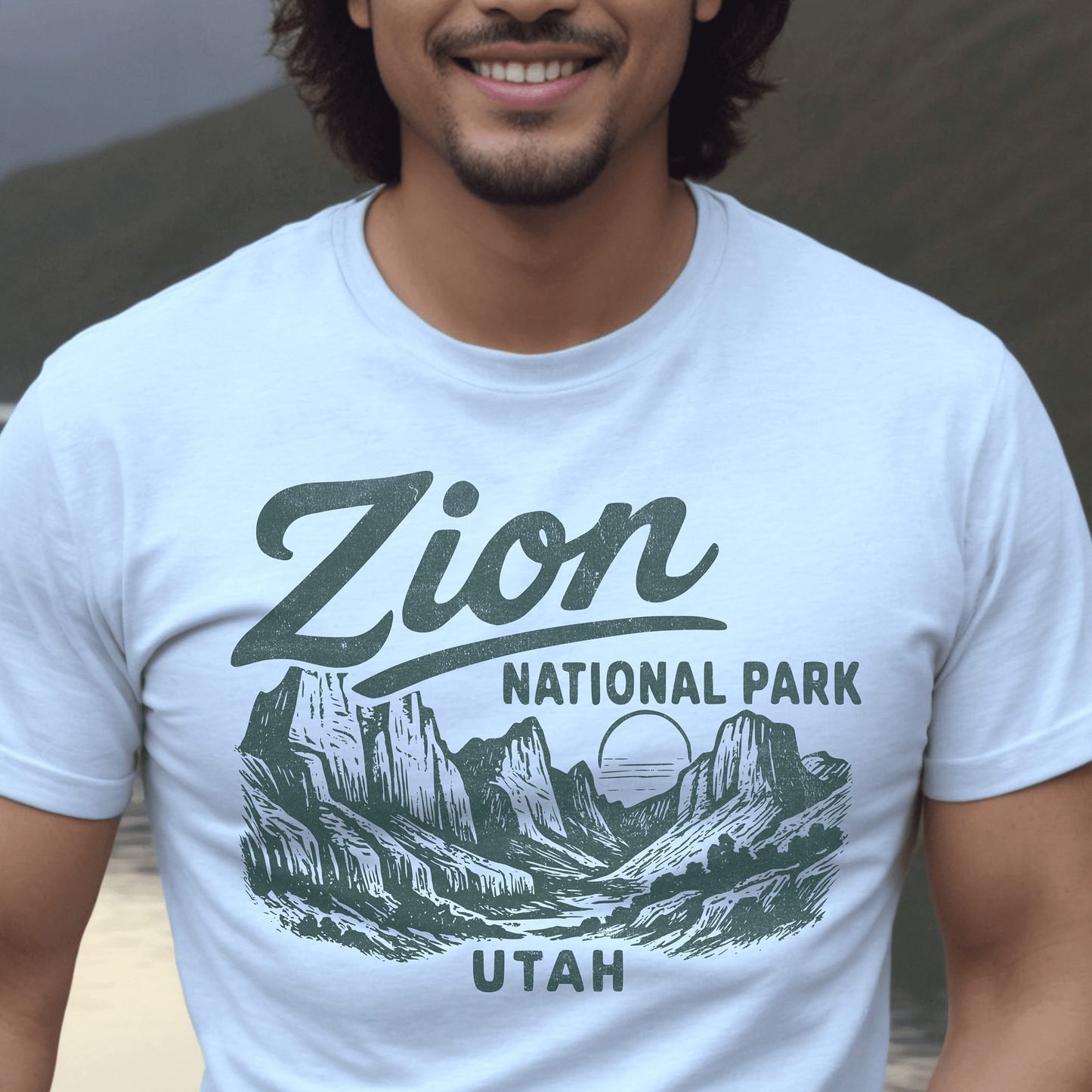Zion National Park Vintage Monochrome, Utah T-Shirt