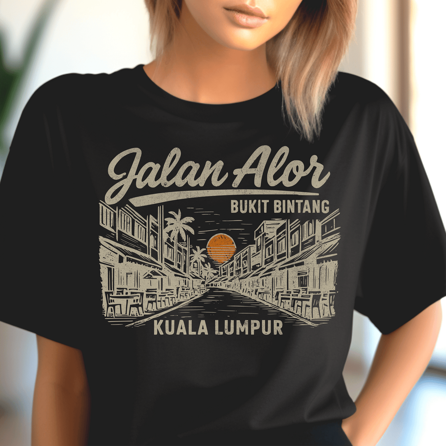 Jalan Alor Kuala Lumpur Malaysia (Vintage Urban) T-Shirt