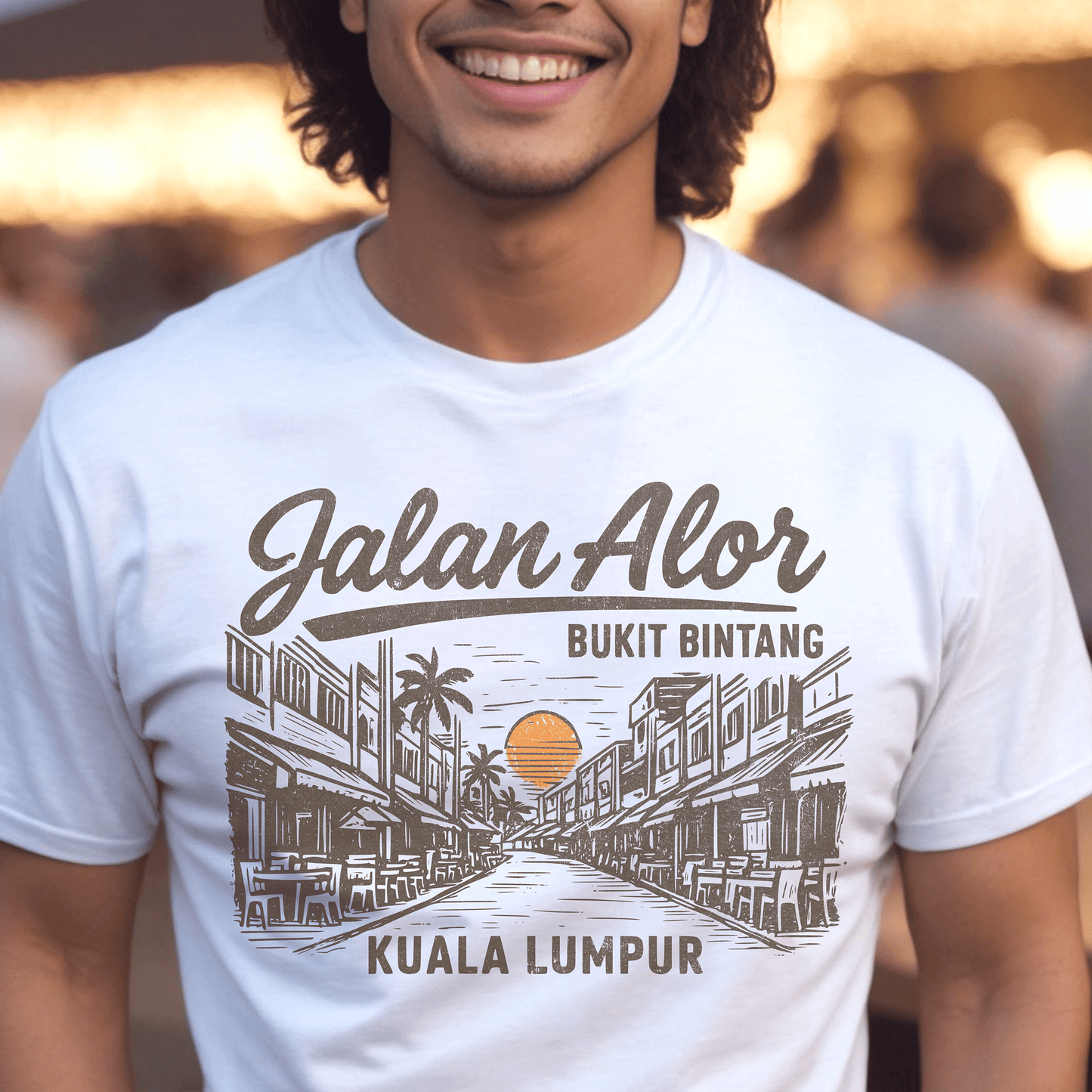 Jalan Alor Kuala Lumpur Malaysia (Vintage Urban) T-Shirt