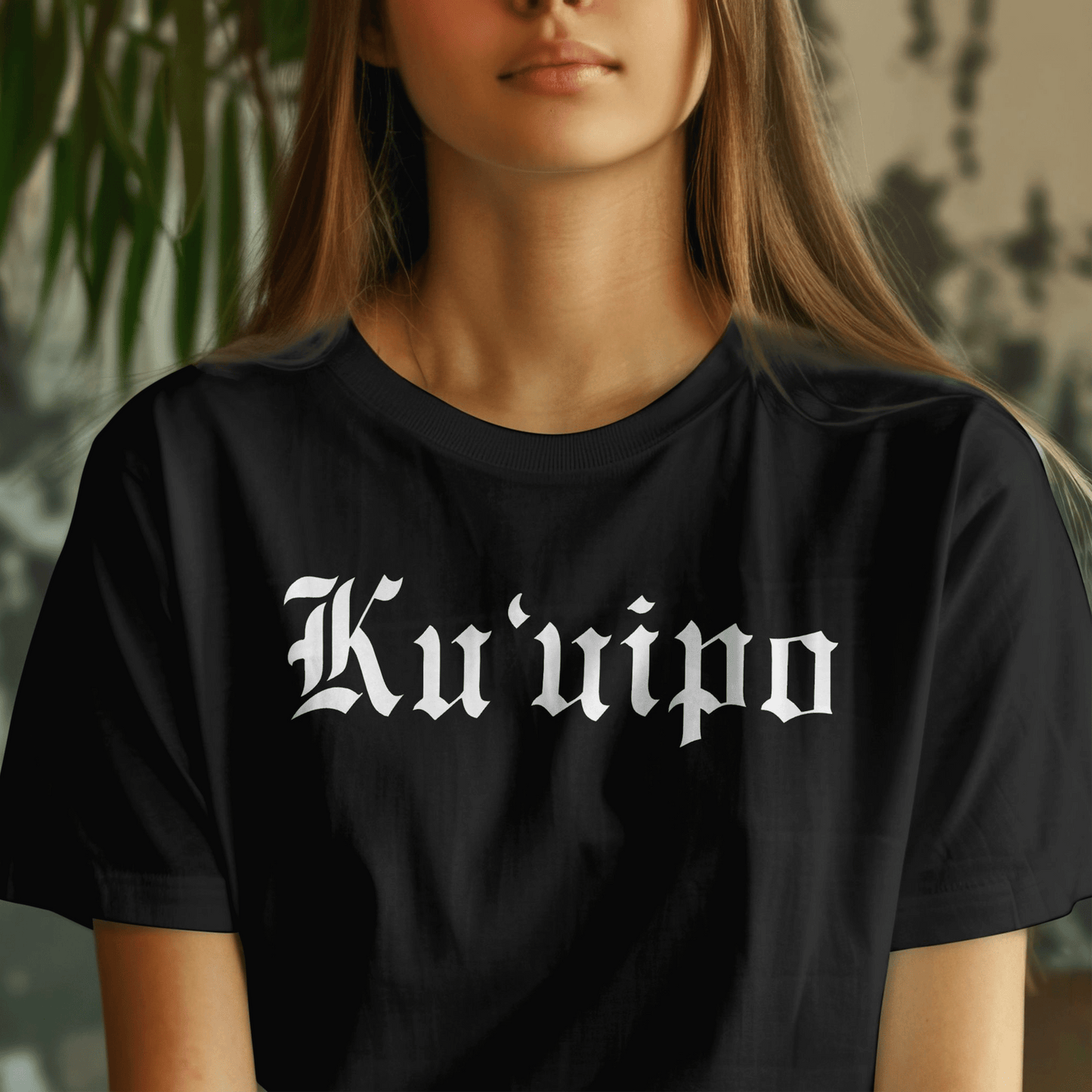 Black and White Ku'uipo (Hawaiian Jewelry Style) T-Shirt