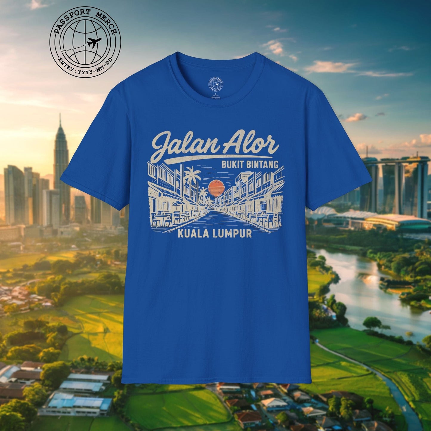 Jalan Alor Kuala Lumpur Malaysia (Vintage Urban) T-Shirt