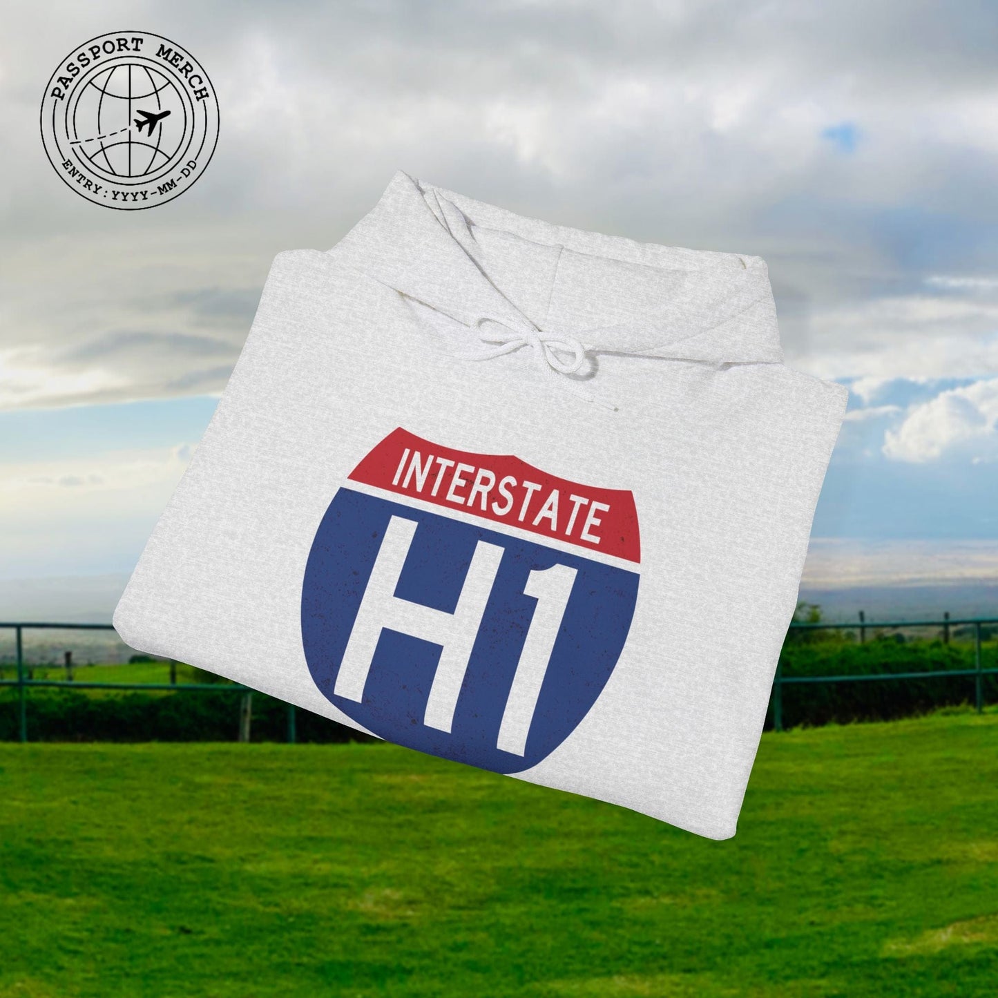 Signs of Wanderlust, Interstate H1, Hawaii Hoodie