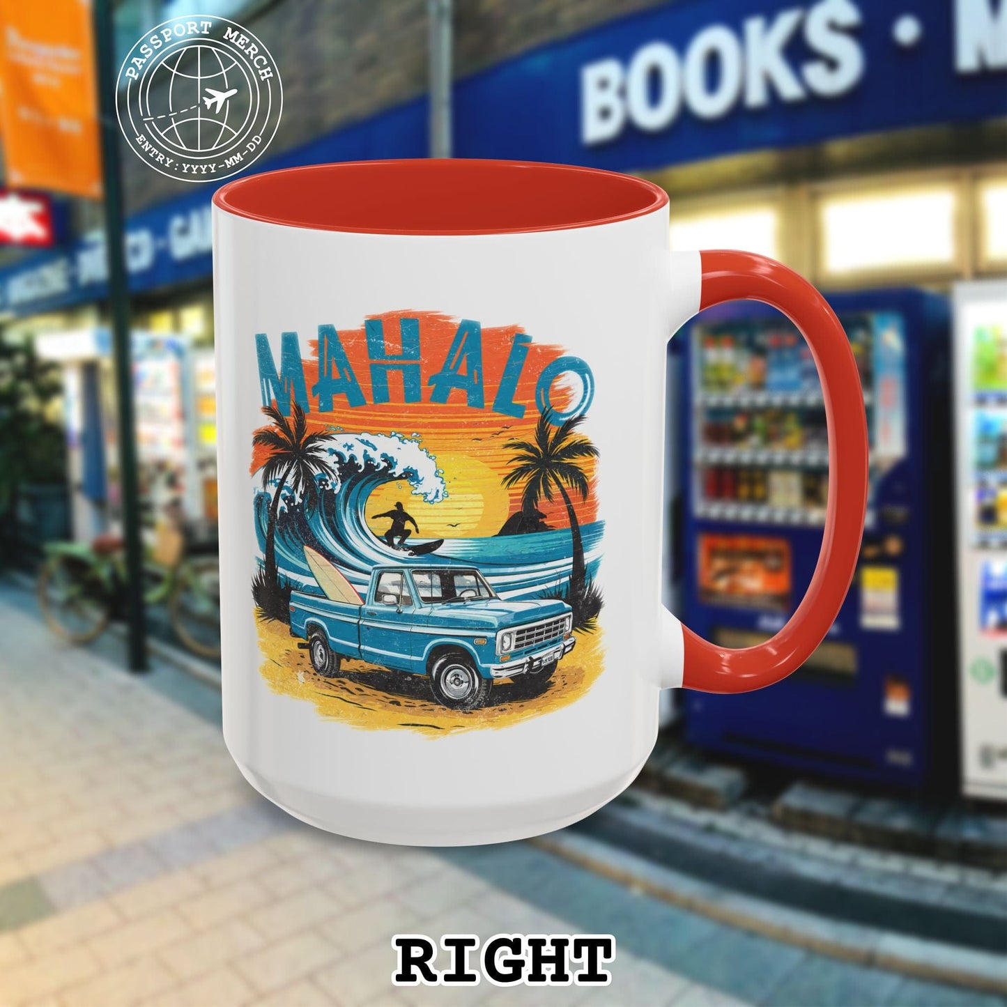 Retro Truck Hawaii Mahalo 15oz Mug
