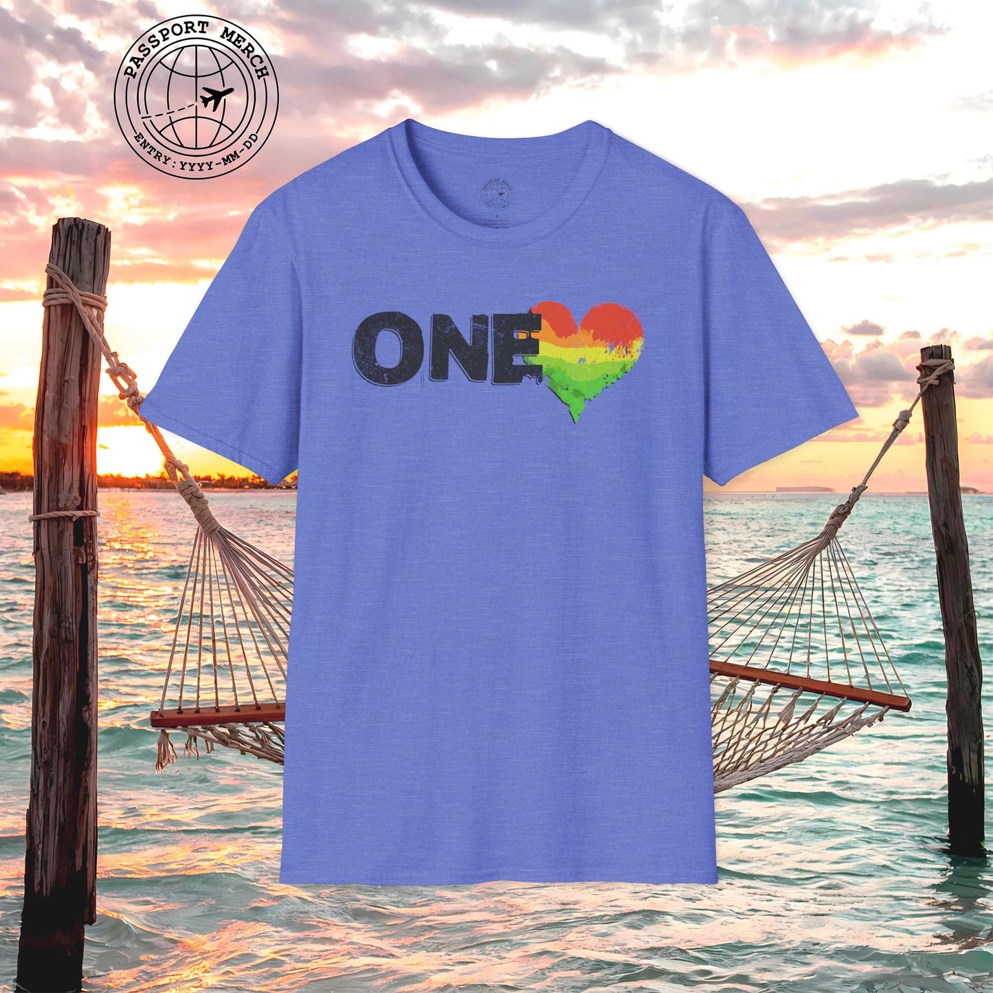 One Heart, Jamaican Reggae T-Shirt