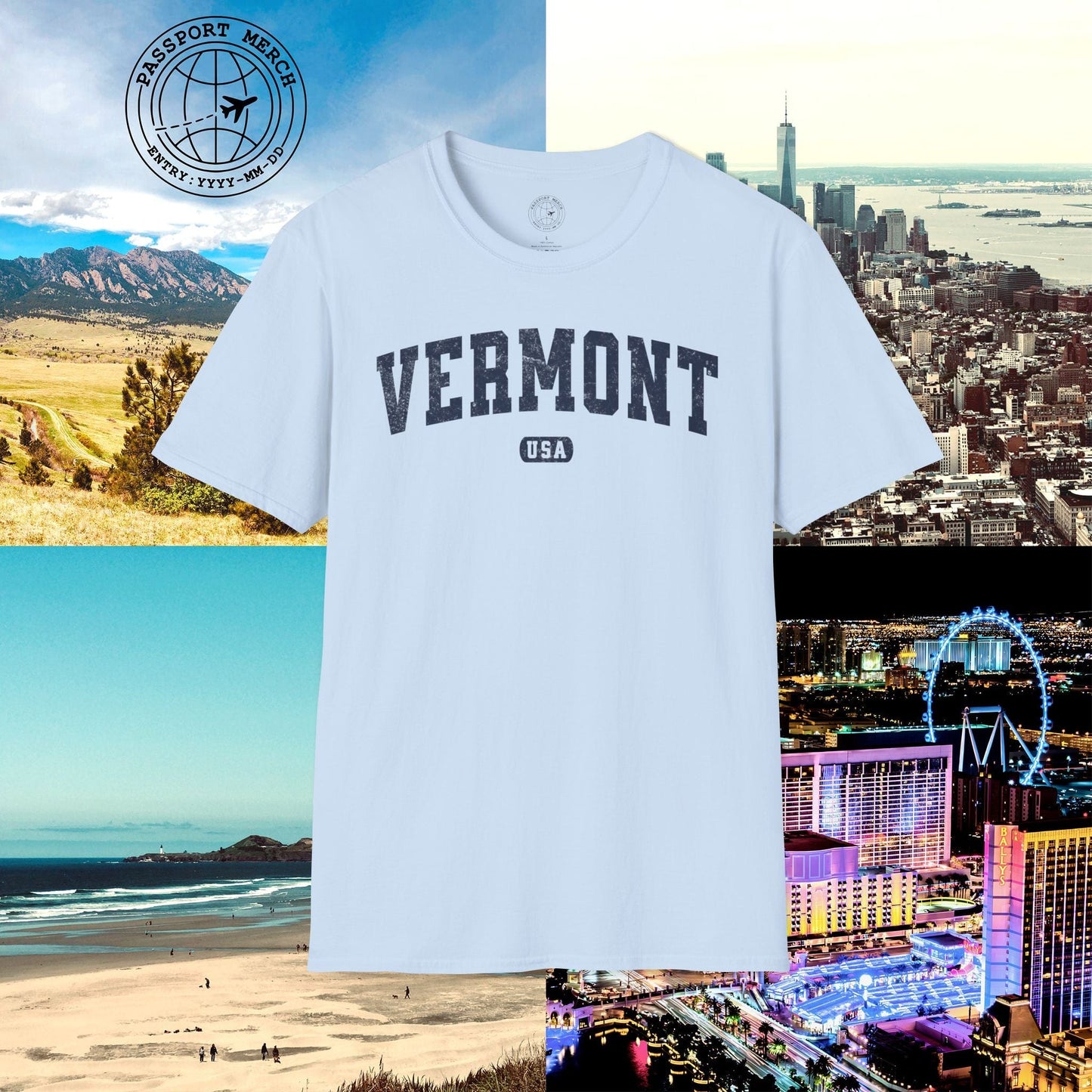 Classic Athletic, Vermont (50 States Edition) T-Shirt