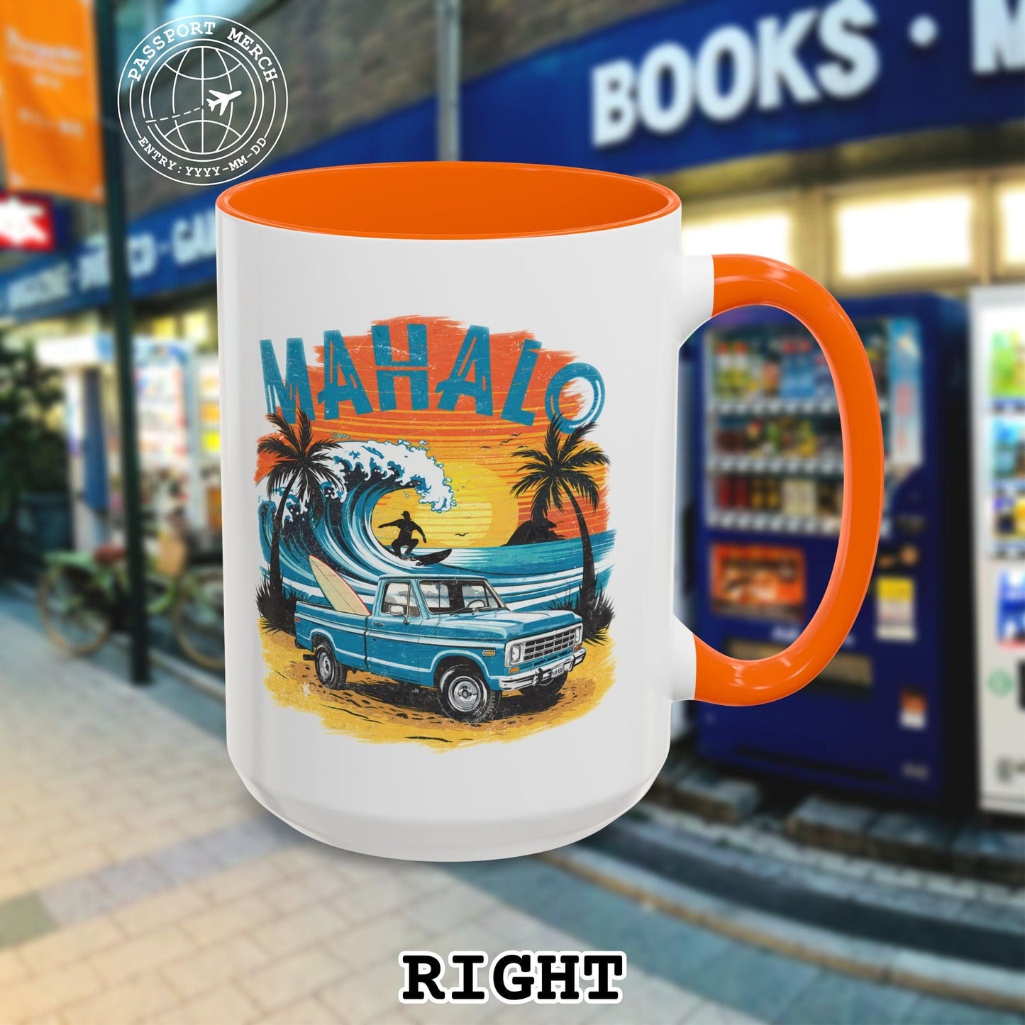 Retro Truck Hawaii Mahalo 15oz Mug