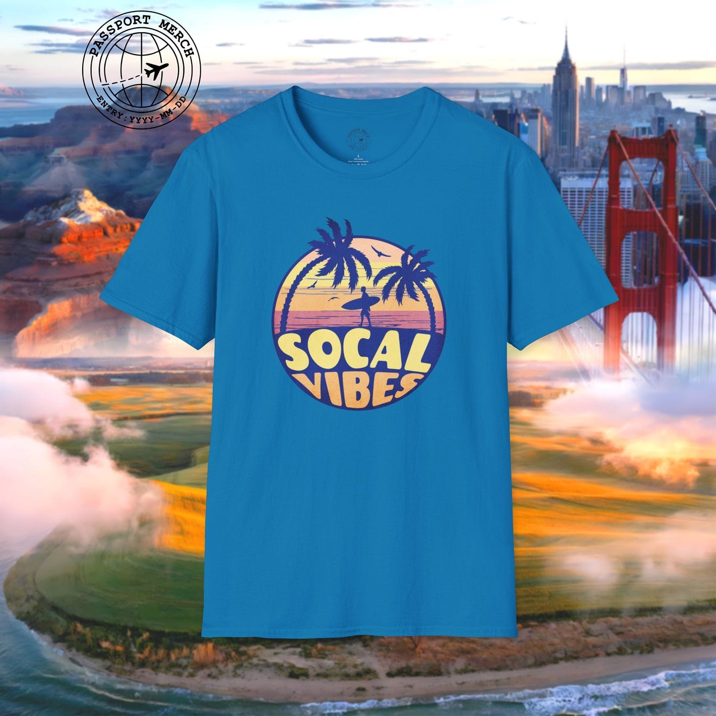 Retro SoCal Vibes, California T-Shirt