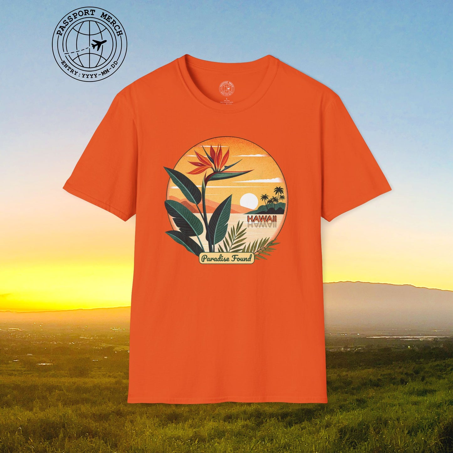 Retro (Bird of) Paradise Found, Hawaii T-Shirt