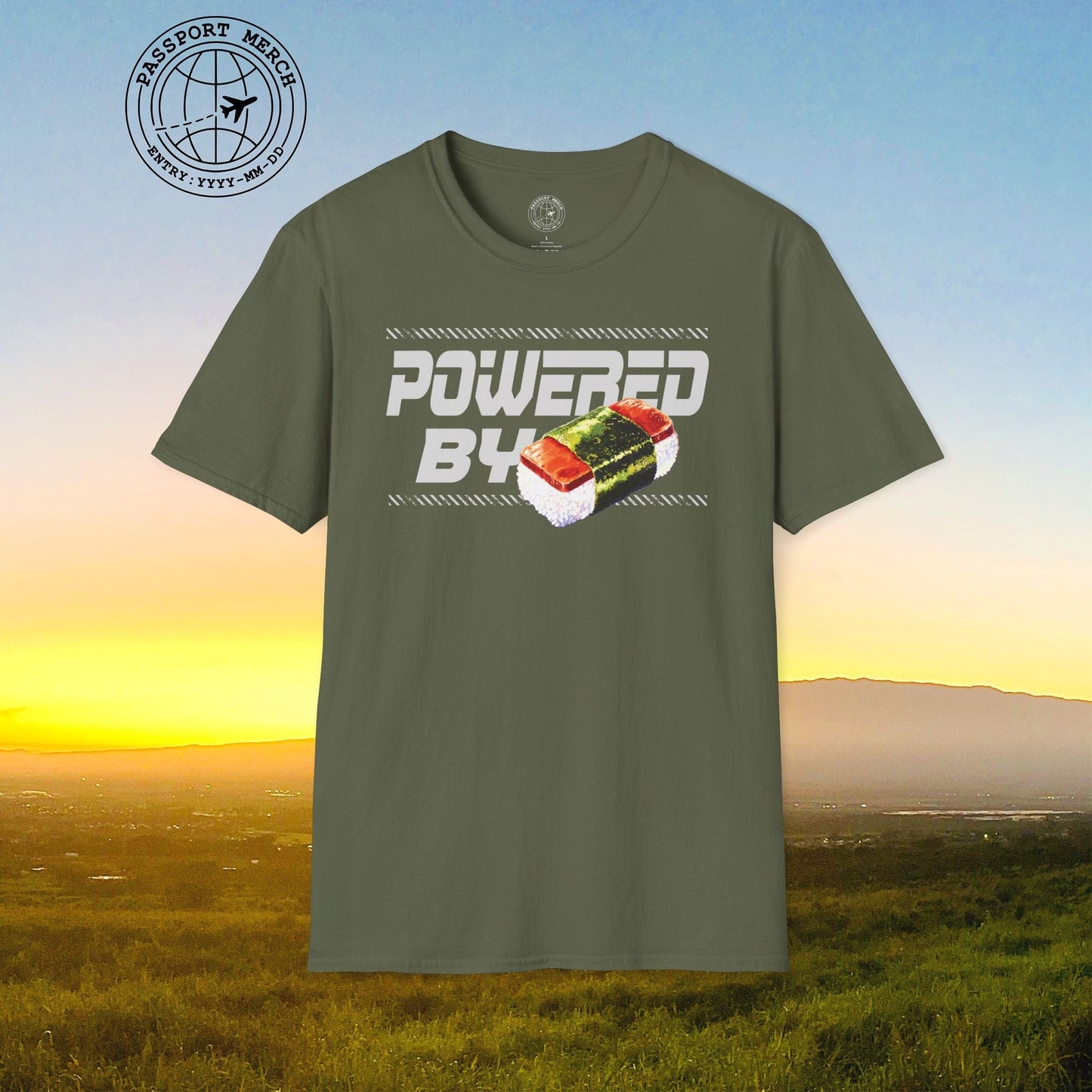 Powered By Musubi, Hawaii T-Shirt