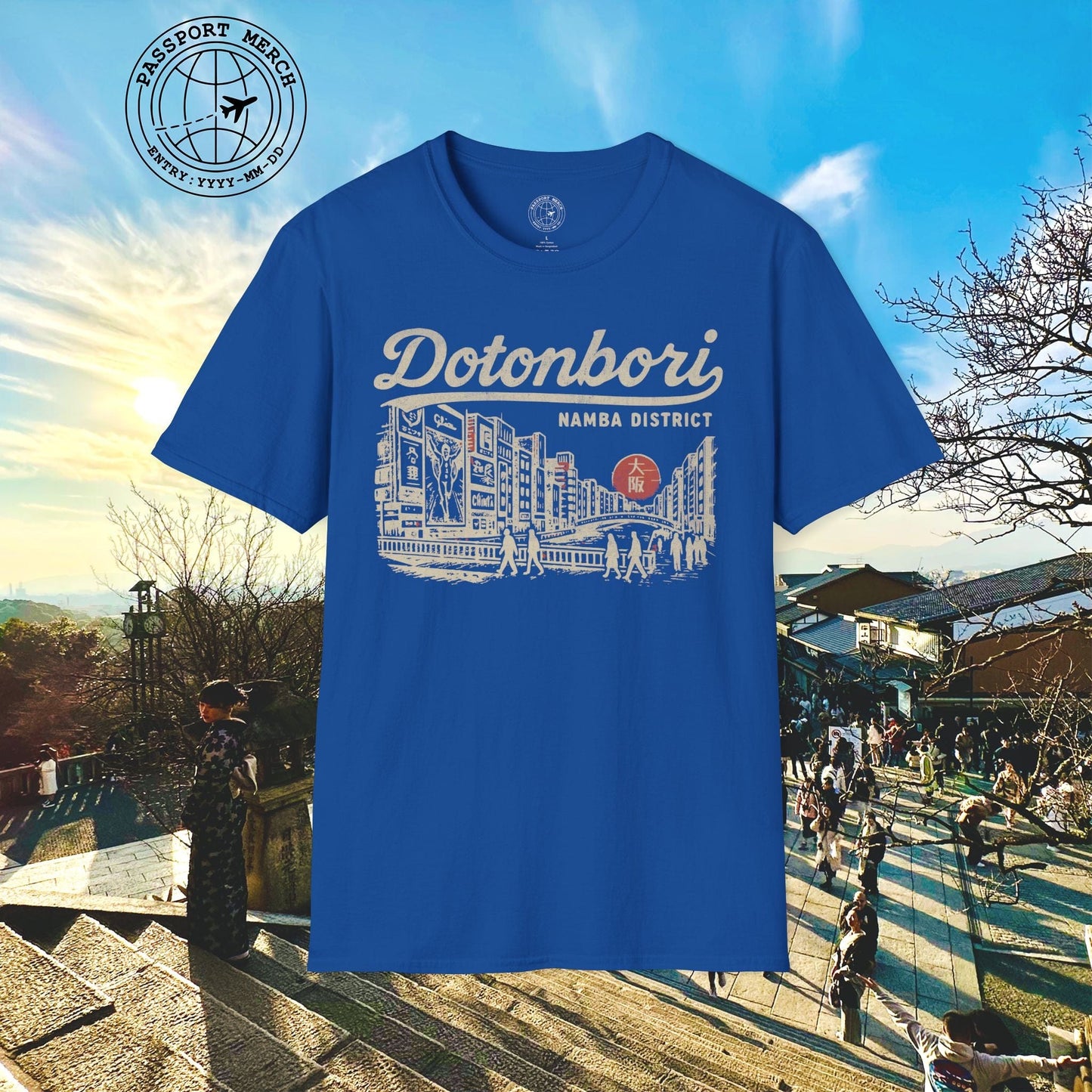 Dotonbori Osaka Japan (Vintage Urban) T-Shirt