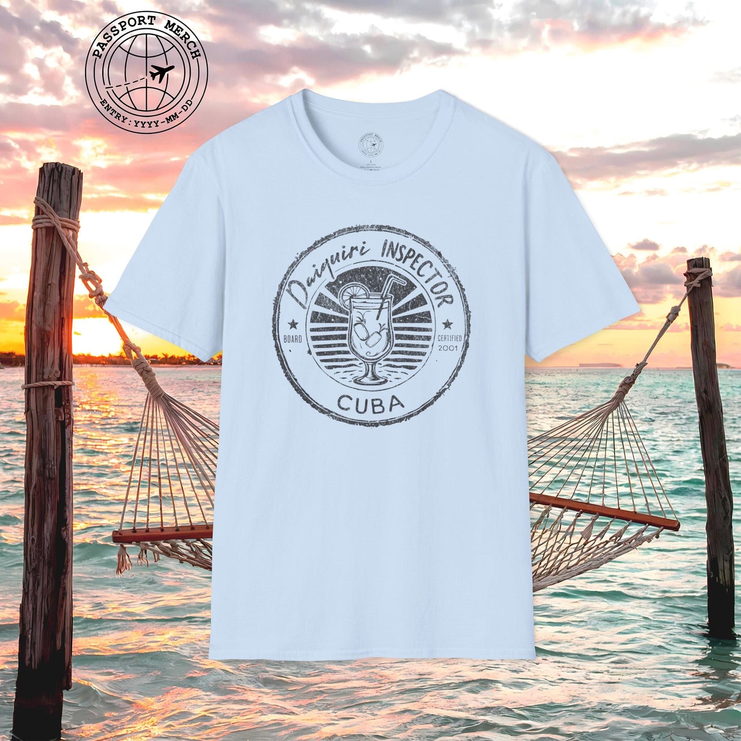 Board Certified Daiquiri Inspector, Cuba T-Shirt