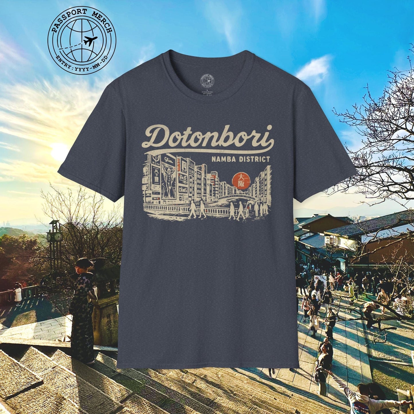 Dotonbori Osaka Japan (Vintage Urban) T-Shirt